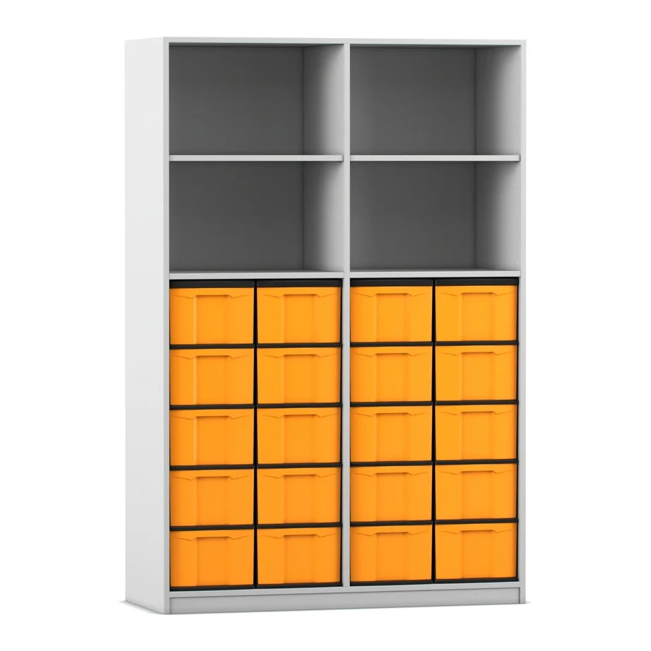 Kastenregal, Aufbewahrung, Ordnungsboxen, Orange Boxes, Schubladenboxen