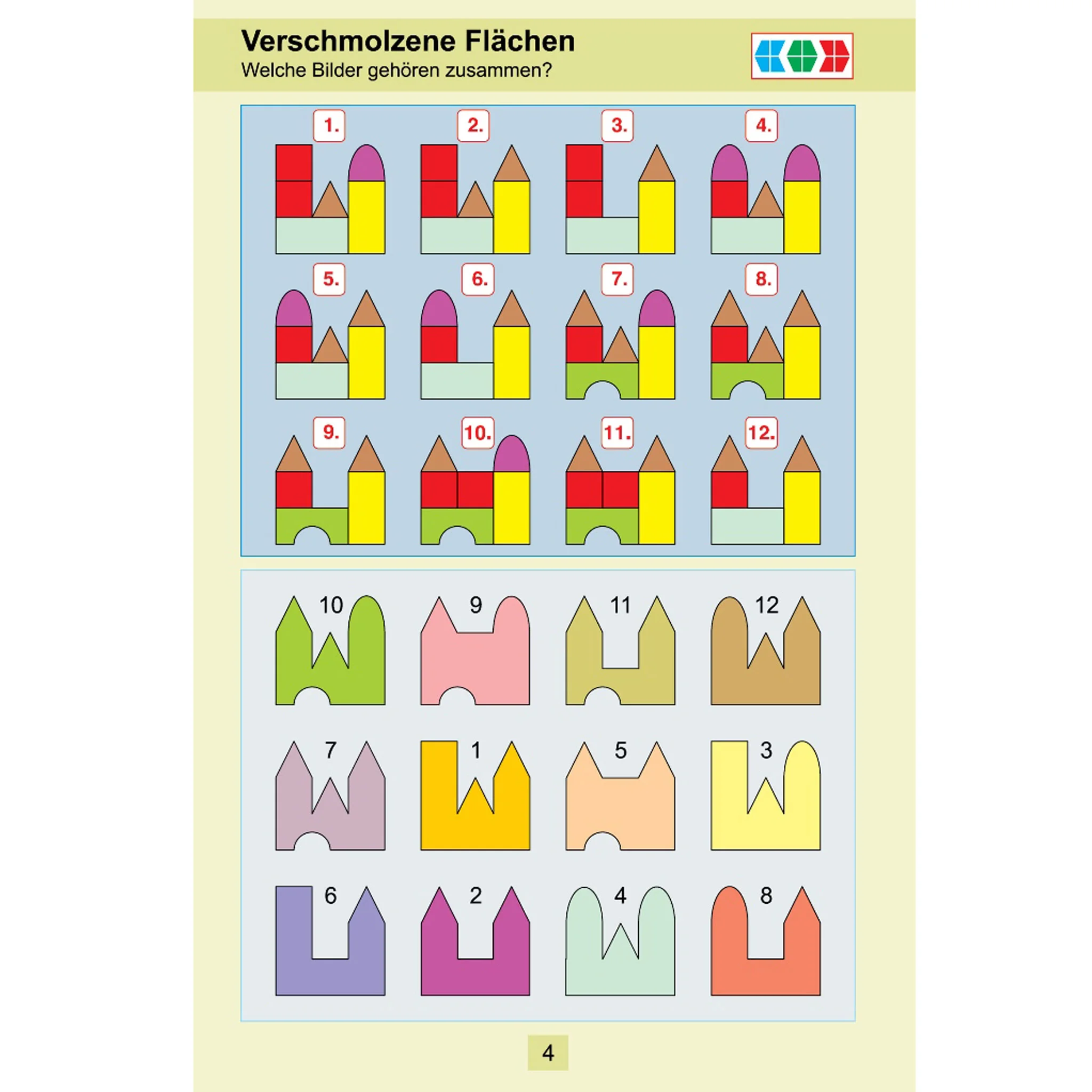 Kinderpuzzle, Bauklötze, Bauspielzeug, Stadtsilhouette, Holzklötze