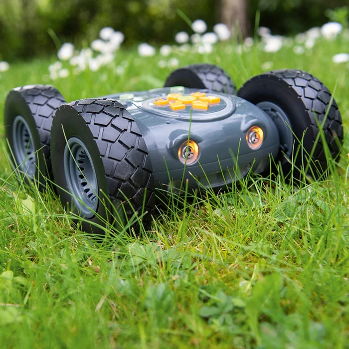 Raupenrad, Allrad-Roboter, Gummiräder, Geländefahrzeug, Spielzeugfernrohr?