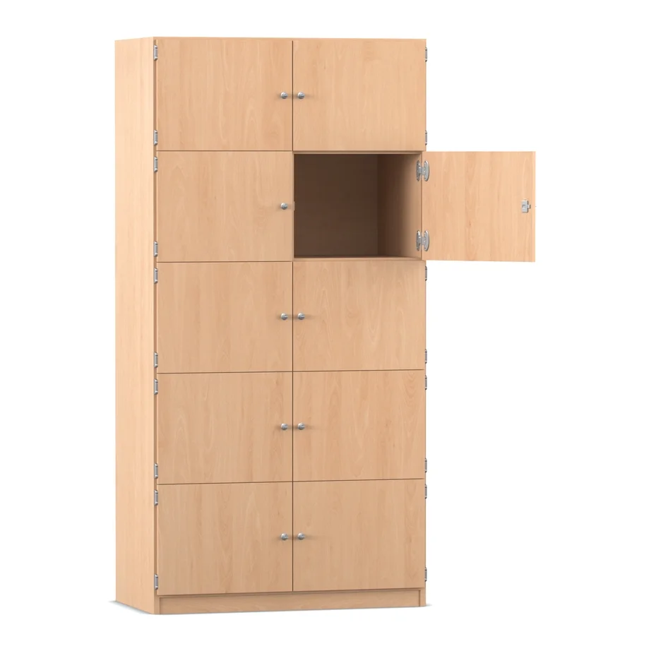 Schließfachschrank, 94,4 cm breit, mit 10 Fächern, 40 cm