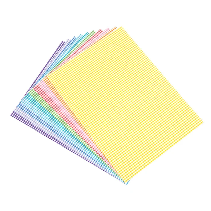 Gingham fabric, Küchentücher, Stofftücher, Farbig, Prägekaro