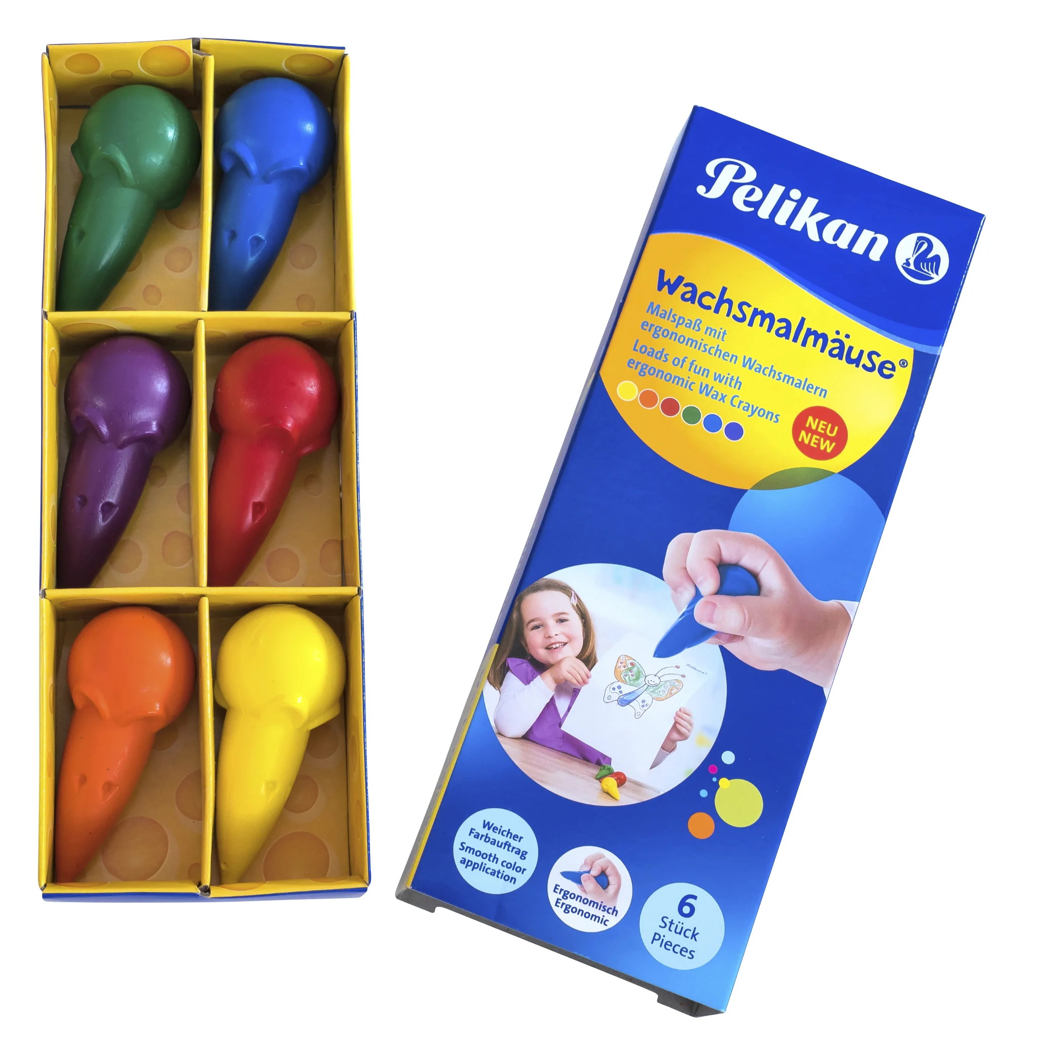 Wachsmalstifte, Wachsmalstifte Set, Kreidefarben, Ergonomische Stifte, Kinderzeichnung