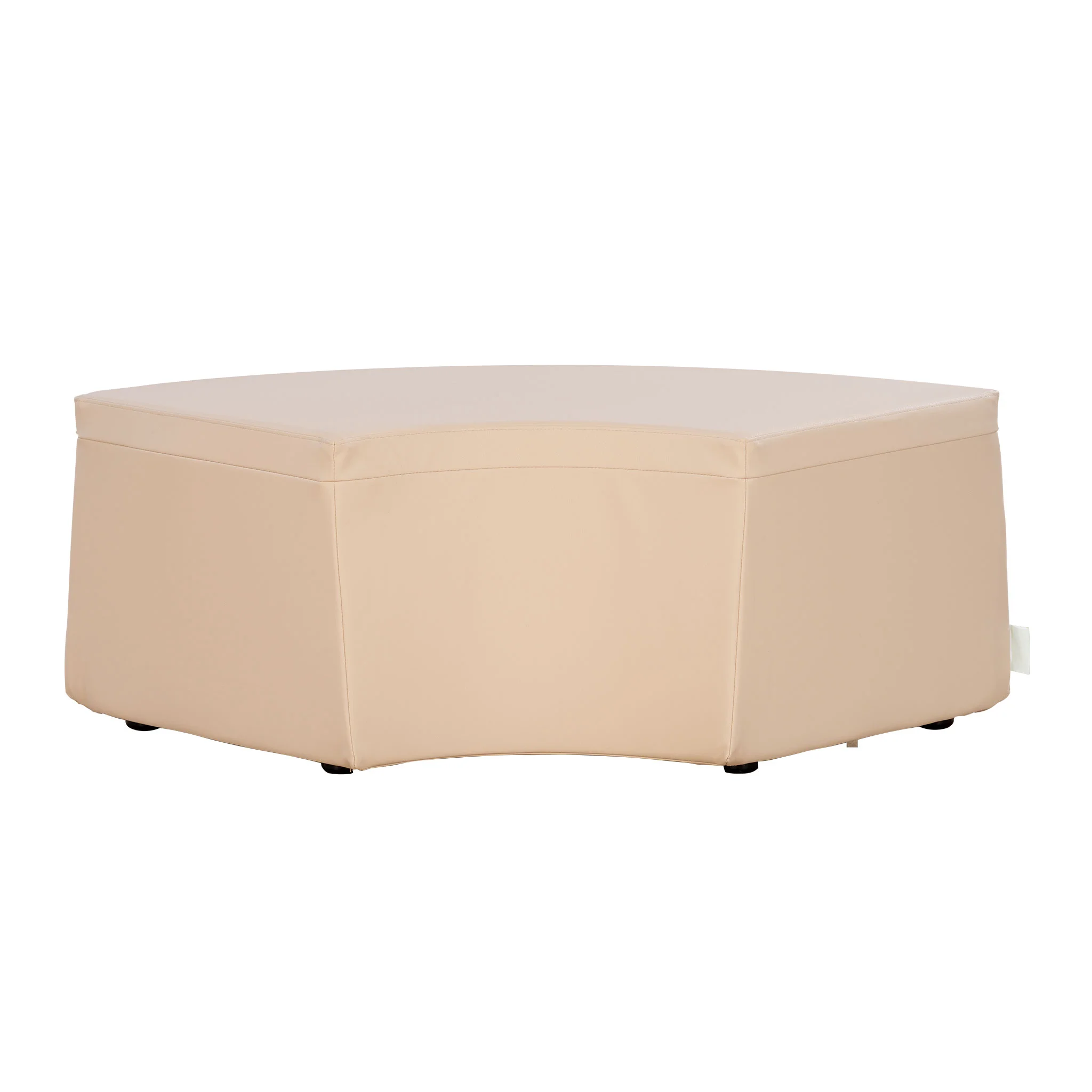 Ottoman, Pouf, Beige, Soft‑cover, Kissenbox