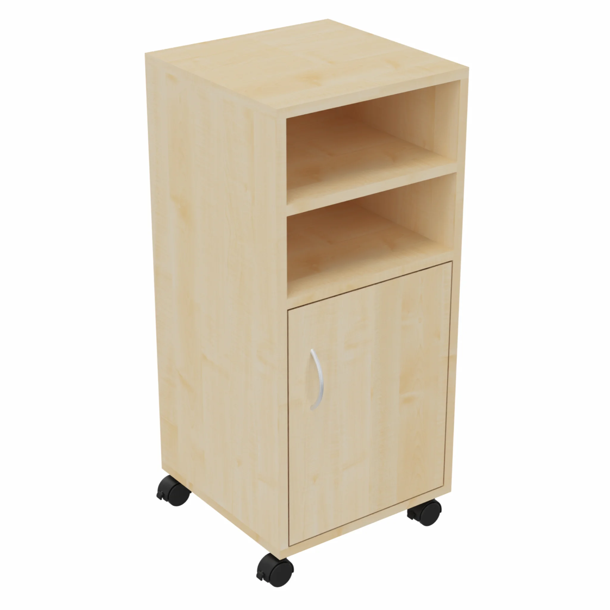 Beistelltisch, Rollcontainer, Holz, Schrank, Rollen