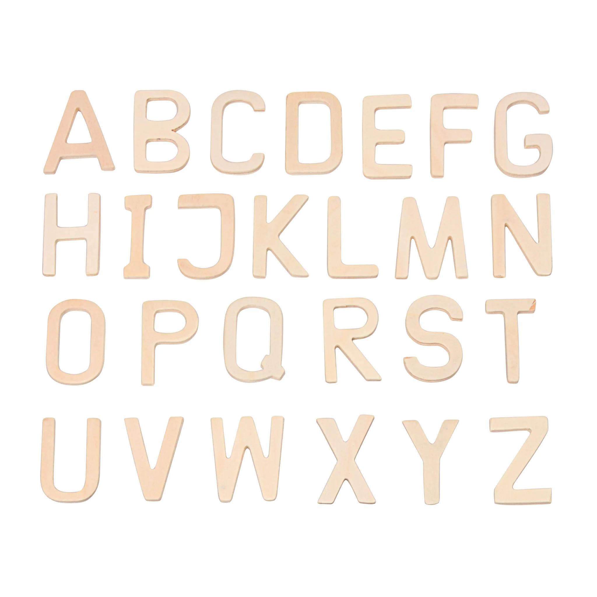 26 Holz-Buchstaben A – Z