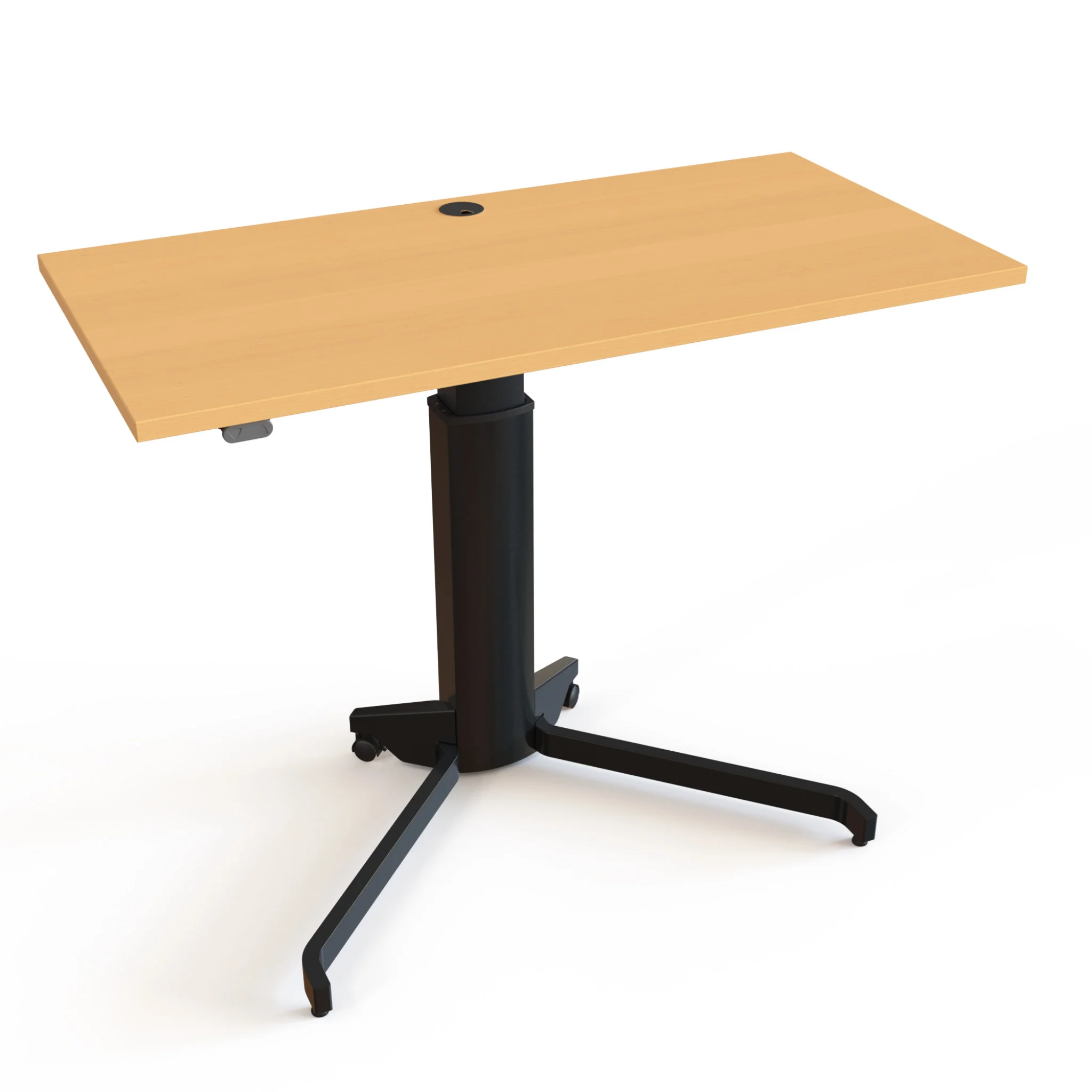 Schreibtisch, Tischplatte, Höhenverstellbar, Schreibtischfuß, Rollbasis