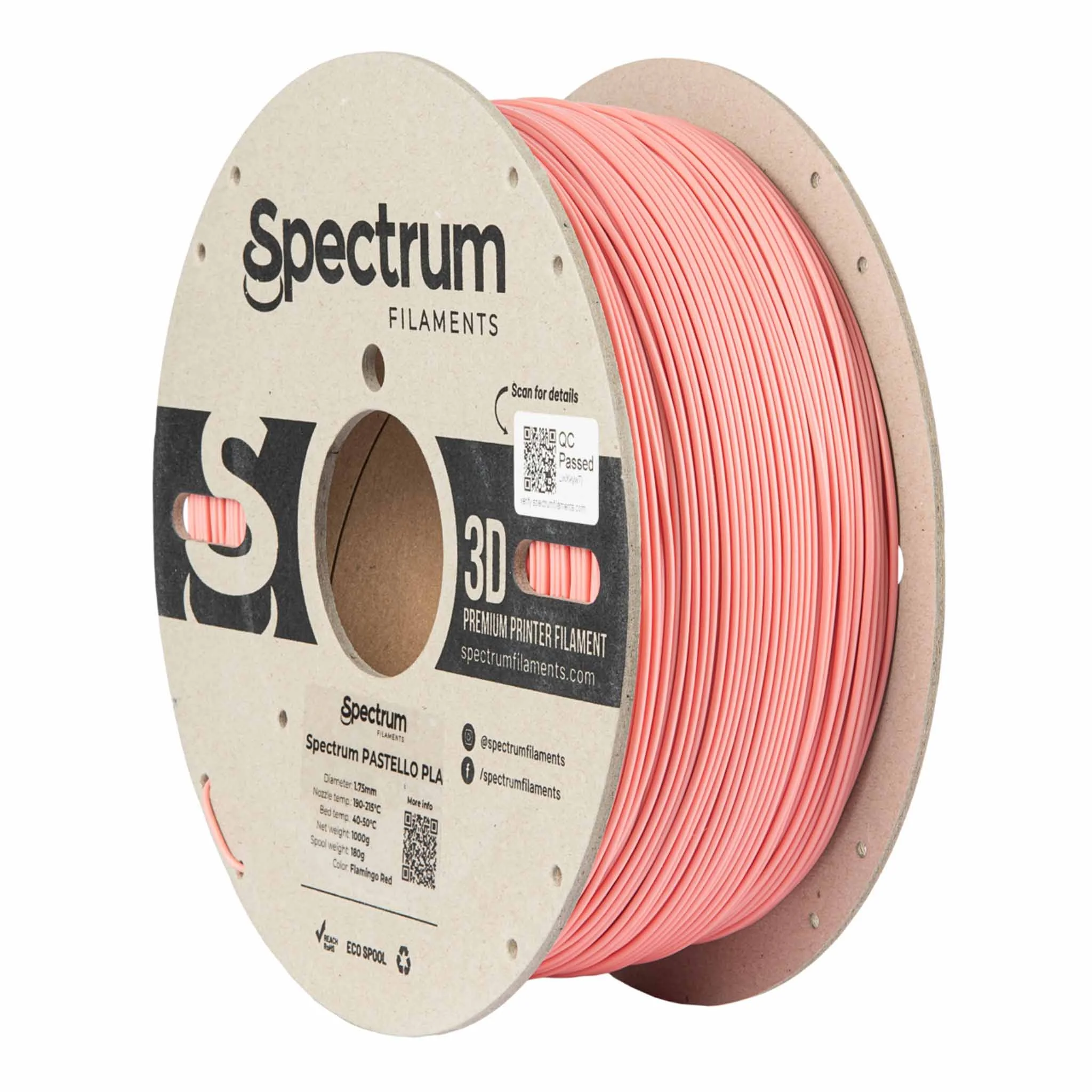 3D, Filament, PLA, Pink, Spule