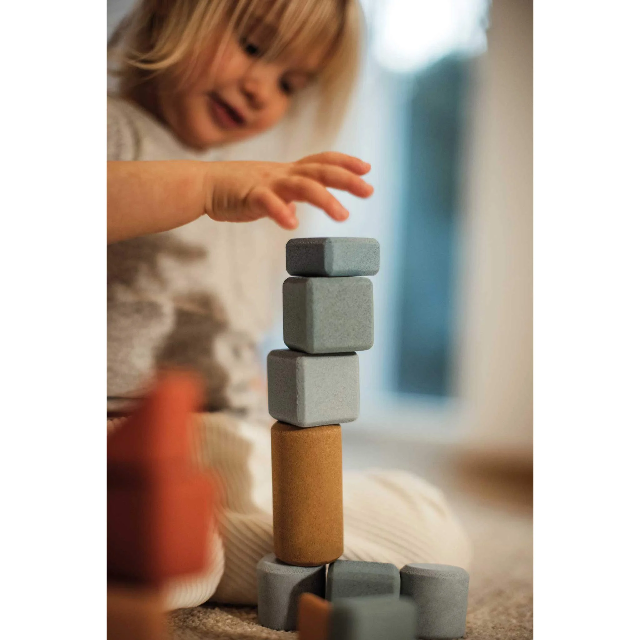Kinder, Konstruktionsblocke, Bausteine, Steine, Türm