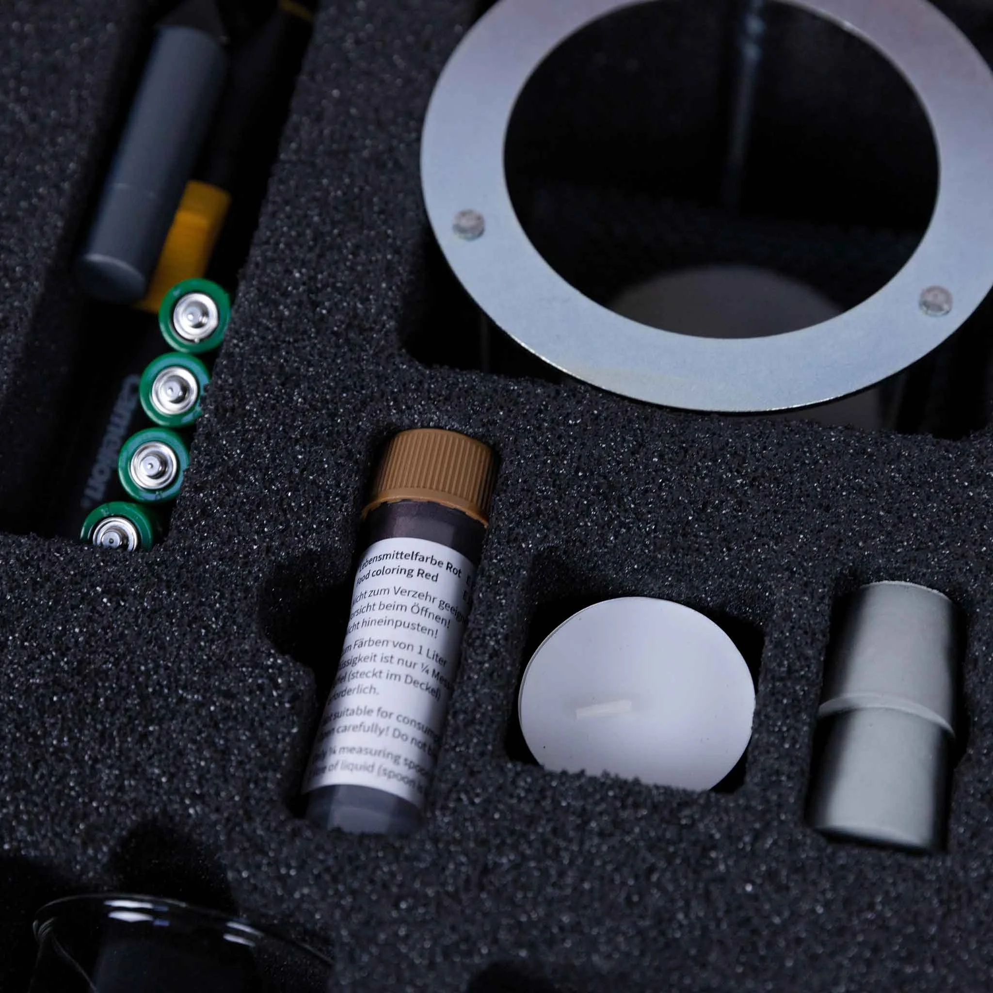 Batterien, Tester, Kolben, Gütersystem, Ringstück