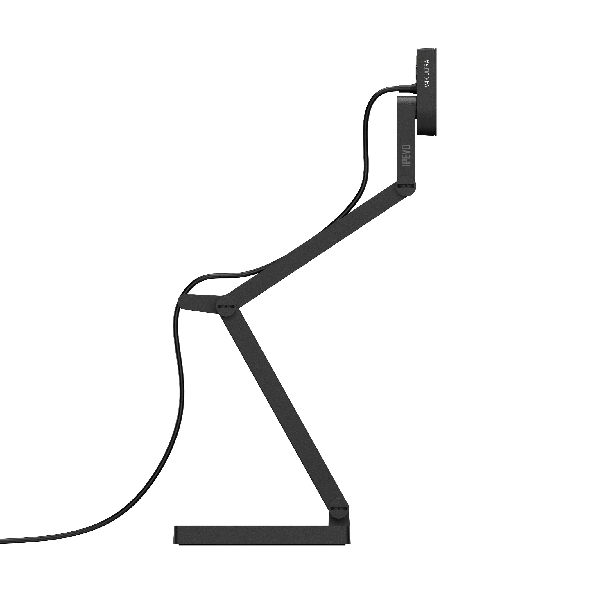 Schreibtischlampe, Armschwenk, LED, Schwarz, Kabelgebunden