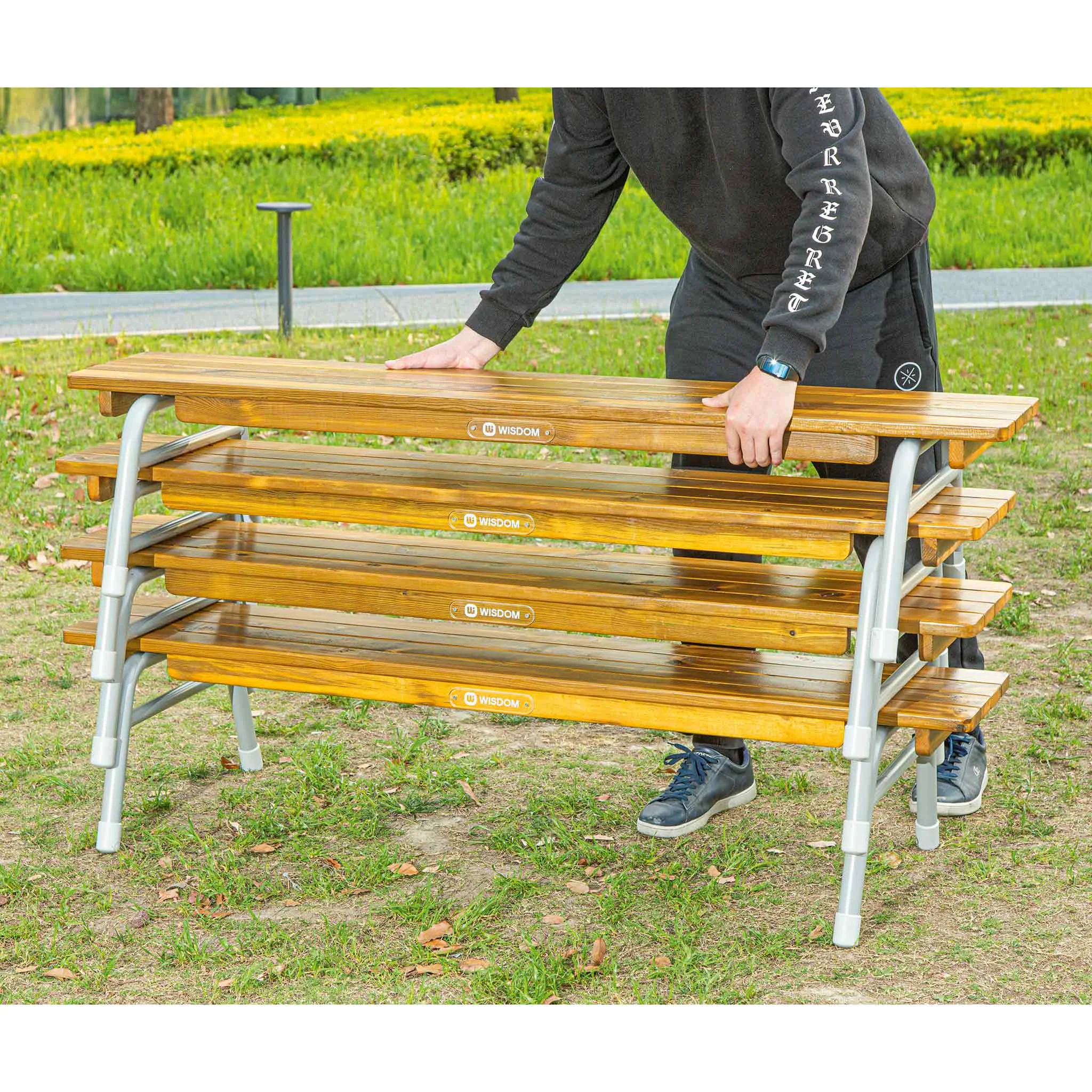 Holzbank, Klappbank, Outdoor, Parkbank, Holzauflage