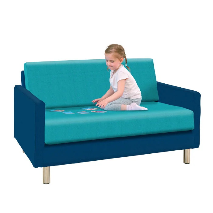 Sofa, Kinder sofa, Sitzbank, Sofa mit Armlehnen, Türkis