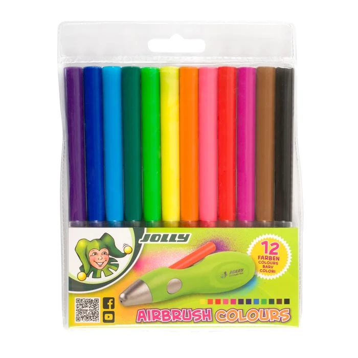 Airbrush, Marker, Set, Colors, 12 colors