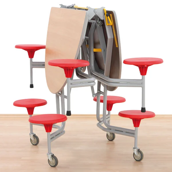 stuhlwagen, mobiler tisch, rund"-tisch, rollen, klapptisch
