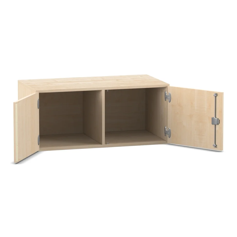 Küchenschrank, Hängeschrank, Holz, Zweifachfach, Schranktür, Edelstahlbeschläge