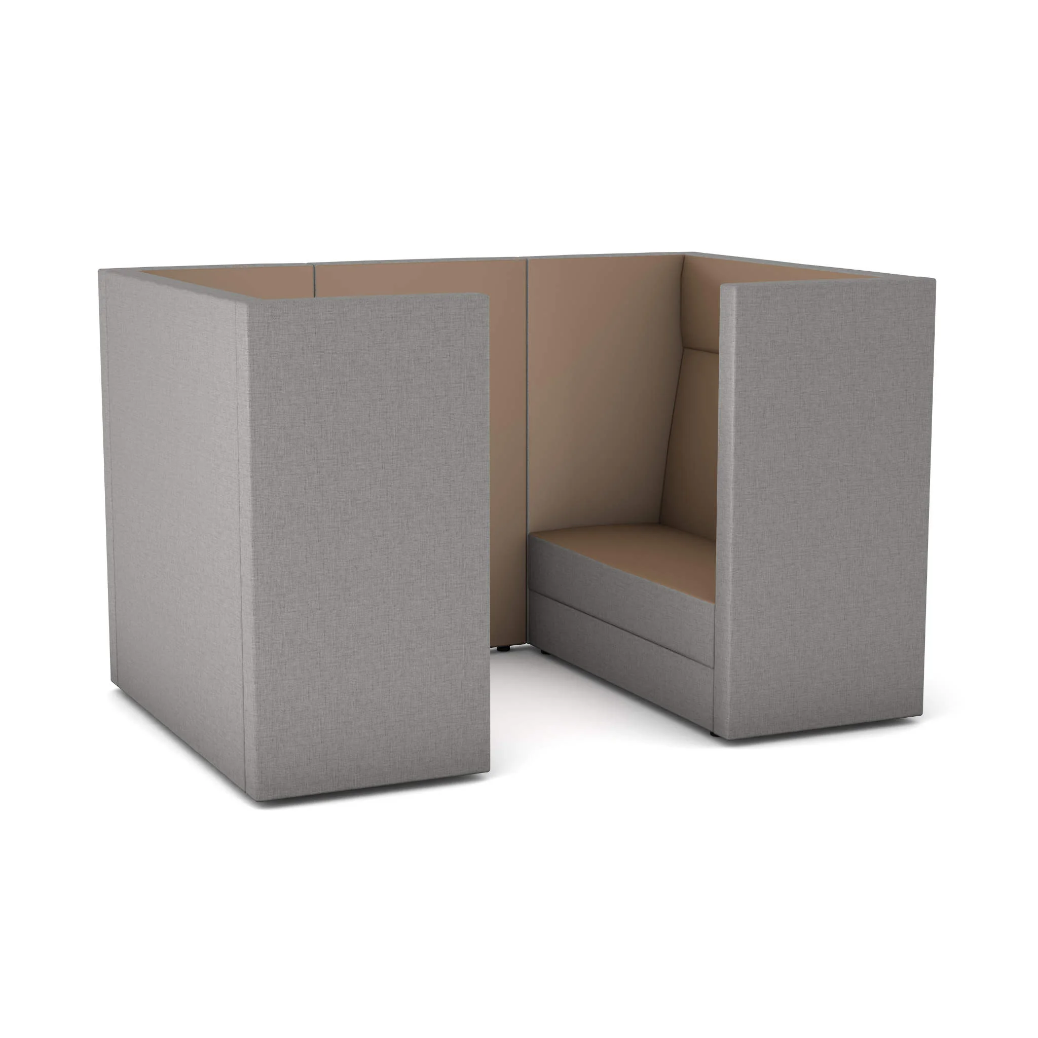 Sessel, Ecksofa, Stoffbezug, Grau, Kurzecke