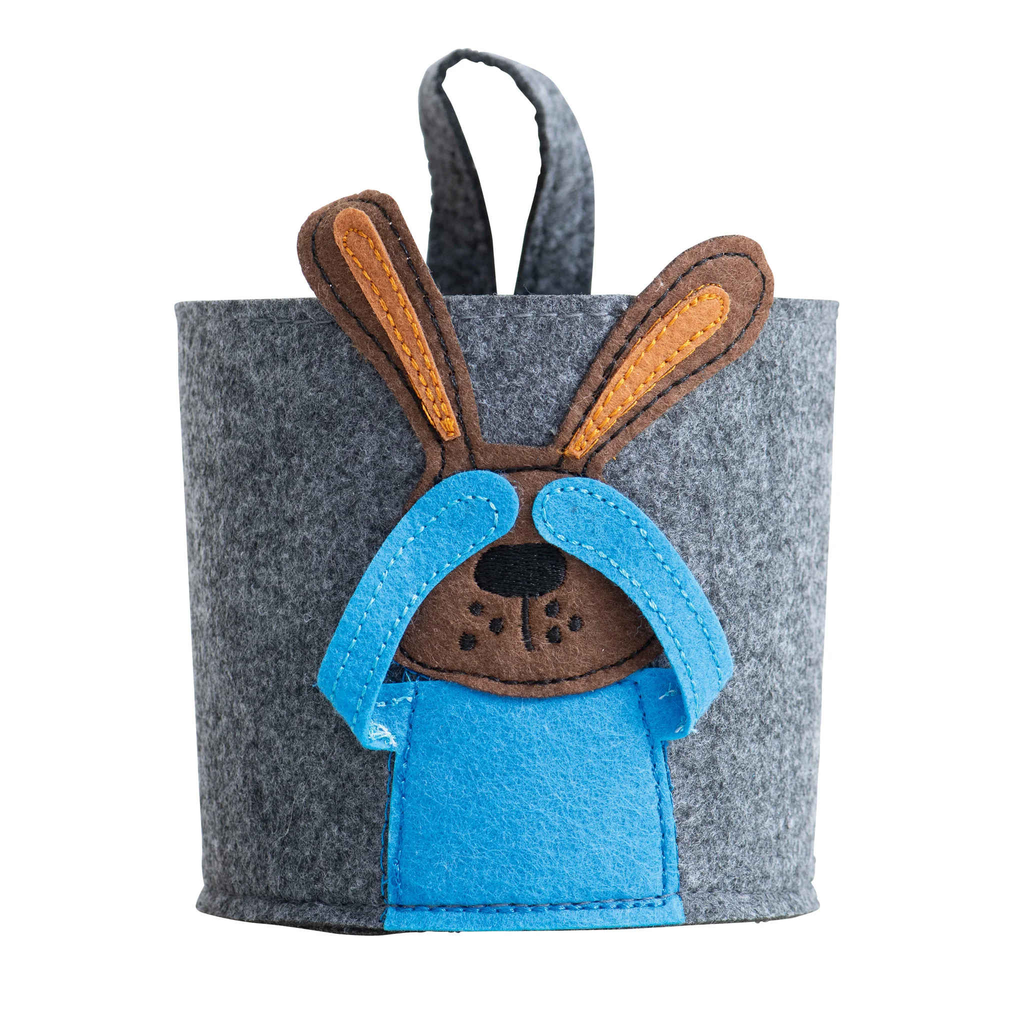 Filz, Tasche, Hase, Blau, Dekoration