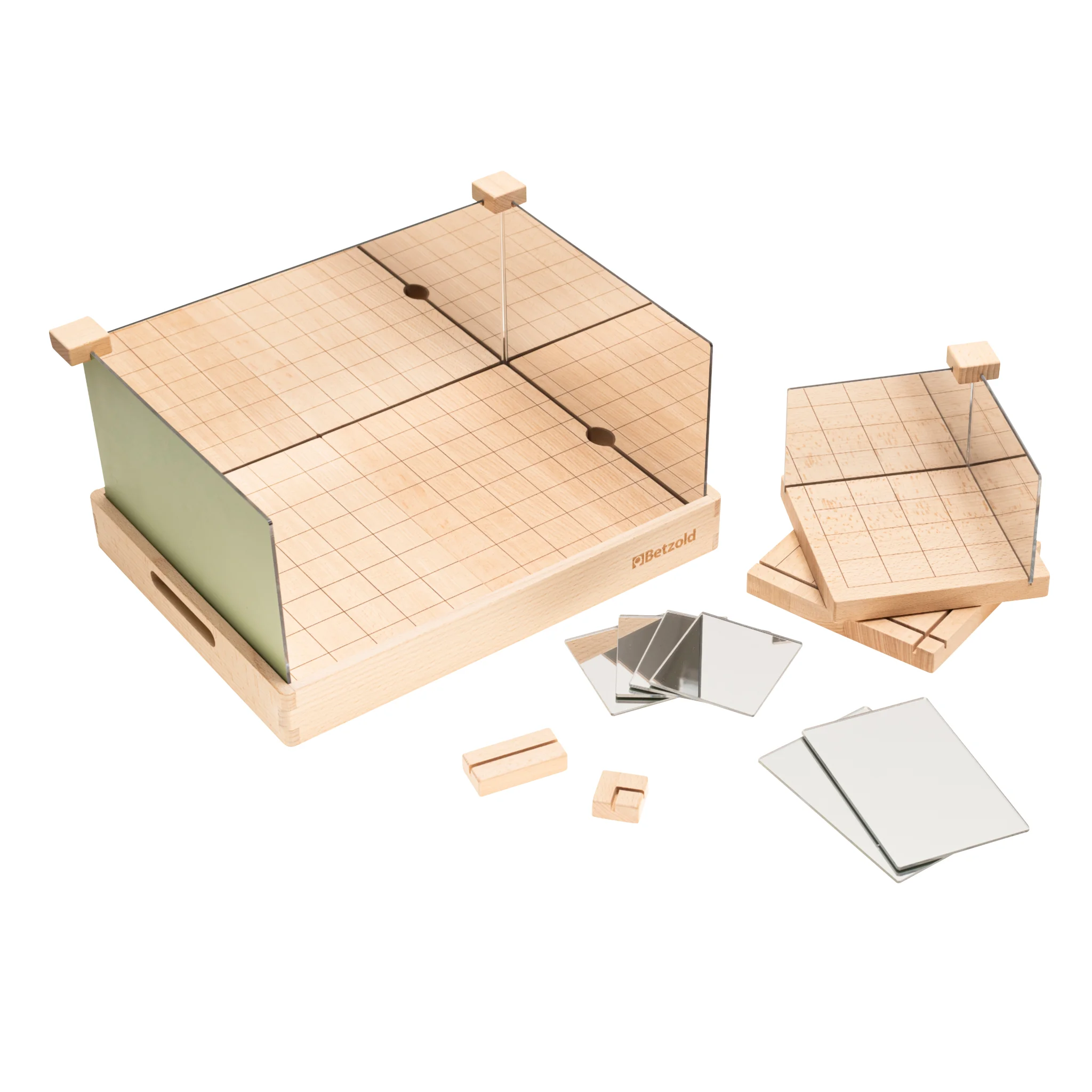 Schachbrett, Ständer, Holzbrett, Spiegelkarten, Spieleteile
