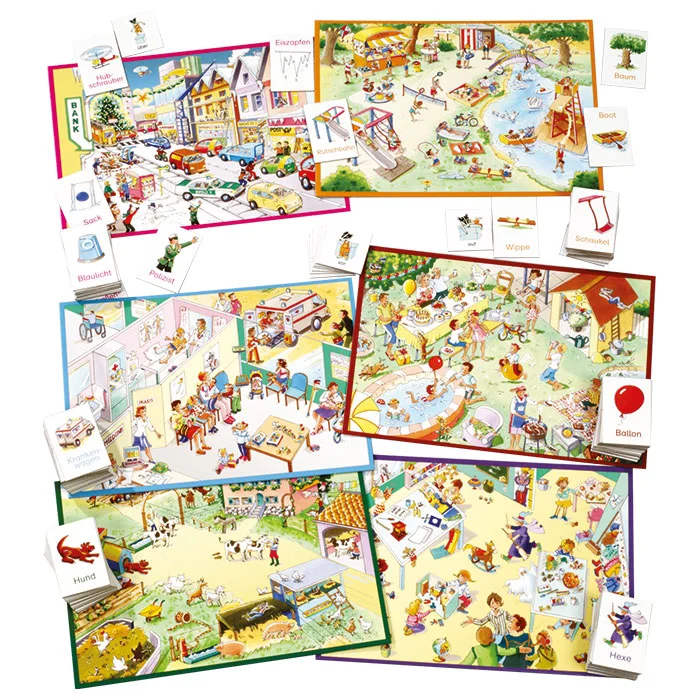 Puzzle, Bildungsset, Familienspiel, Sammelbilder, Familienaktivität