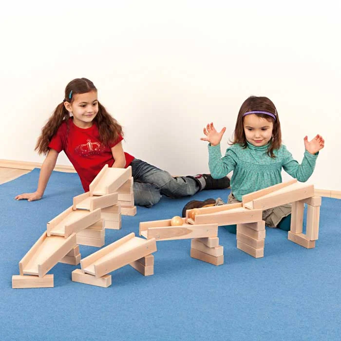 Holzbausteine, Kugel, Kinder, Bauklotz, Spielset