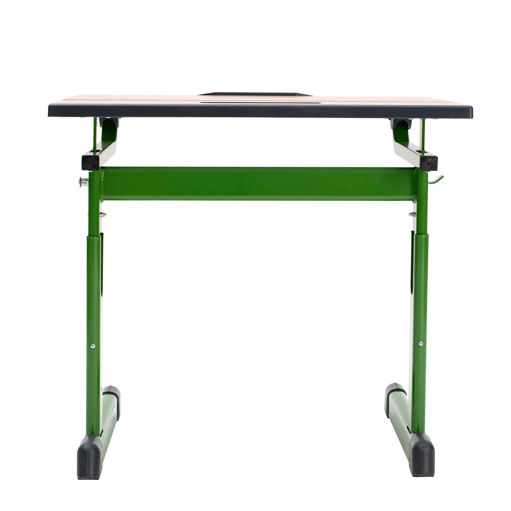 Werkbank, Schreibtisch, Rollbar, Grün, Holzplatte