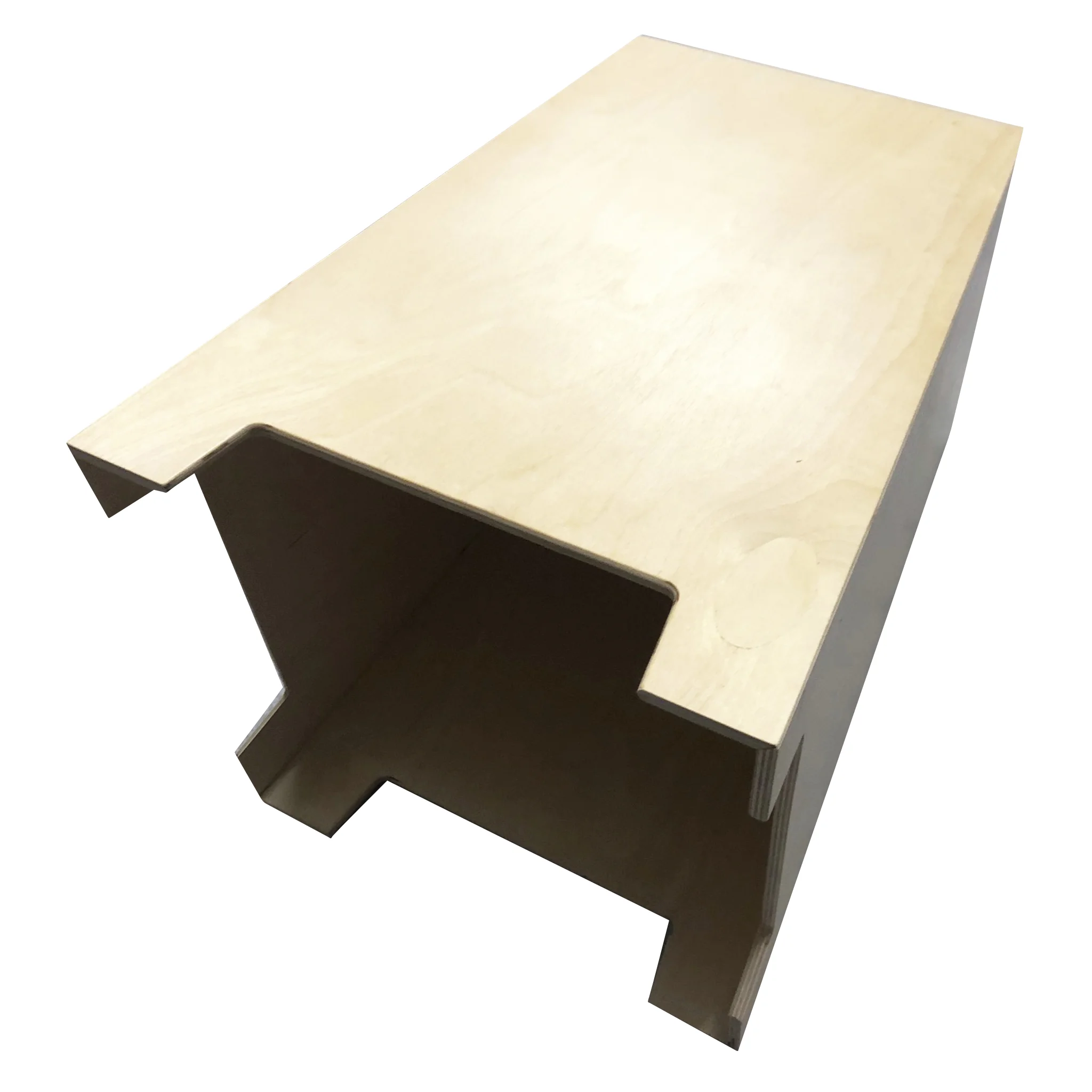 Bürotisch, Holz, L-form, Sichtkante, Türkante