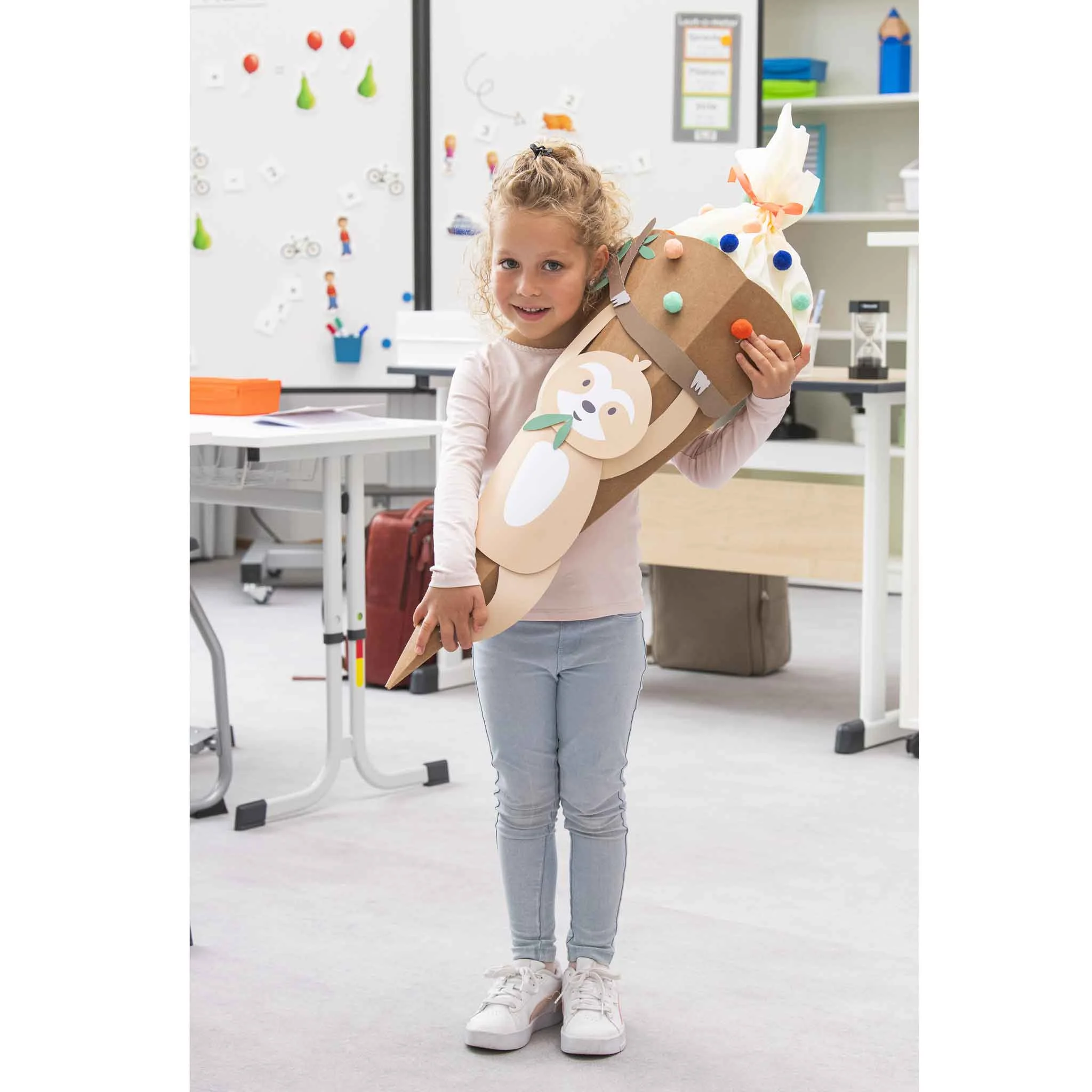 Kinder, Papiertorso, DIY-Deko, Kunstprojekt, Schultüte