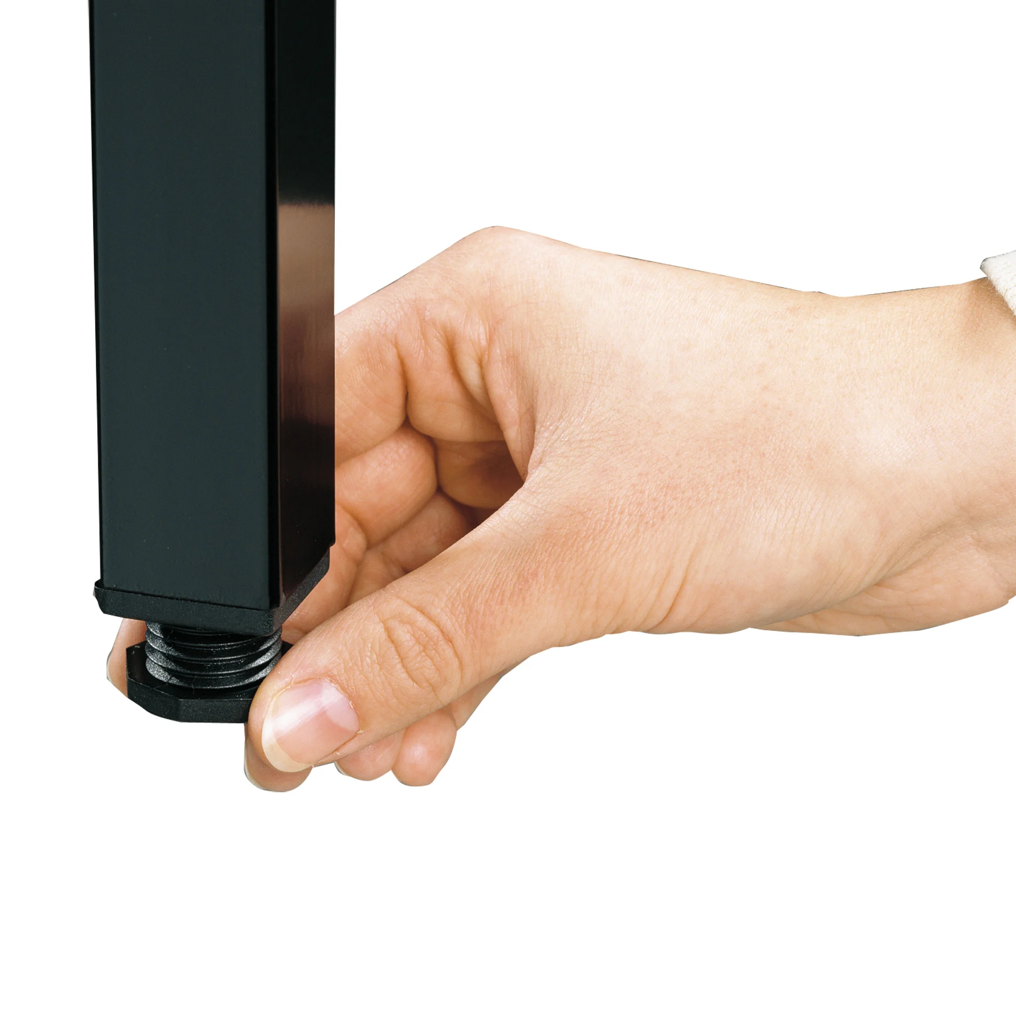 Handgriff, Metallrahmen Schwarz, verstellbare Halterung, Basis Schraube, Griff zum Anpacken