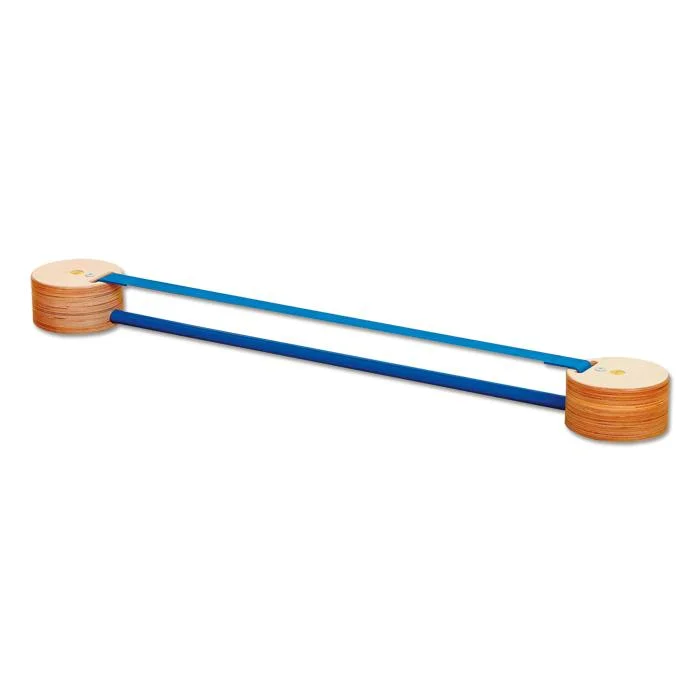Klebezweifel, Balancebo, Balancestick, Holzrollen, Stock-Laufband