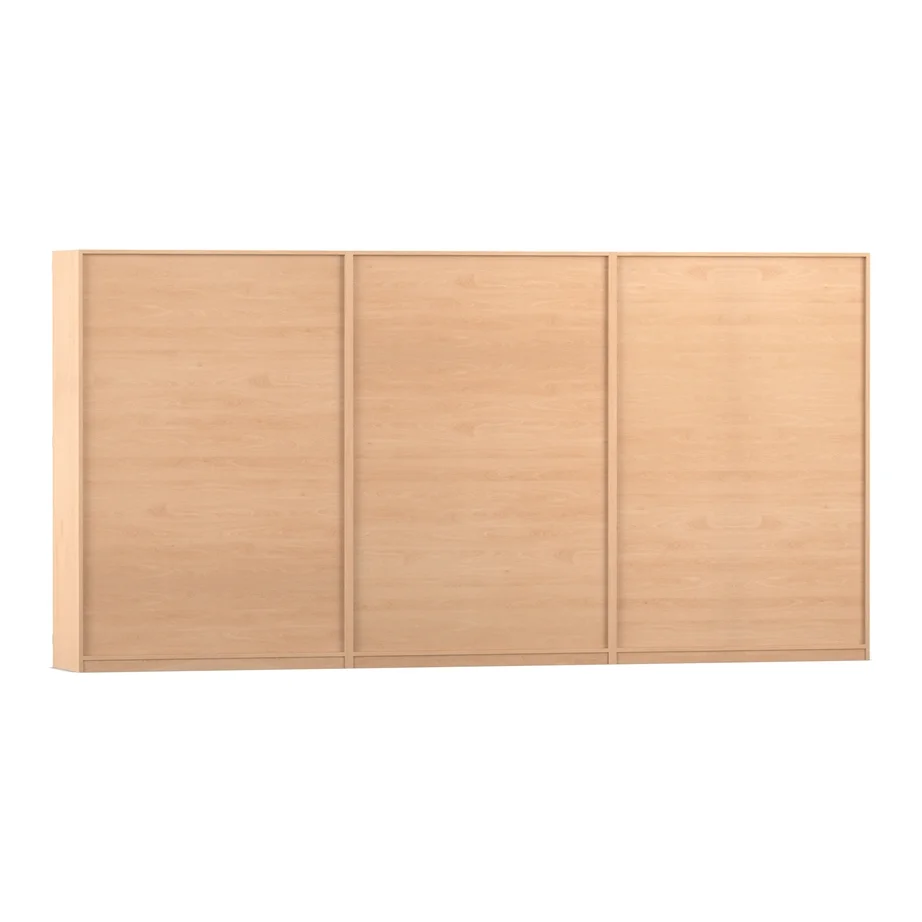 kleiderschrank, schrank, holz, paneel, drei turen