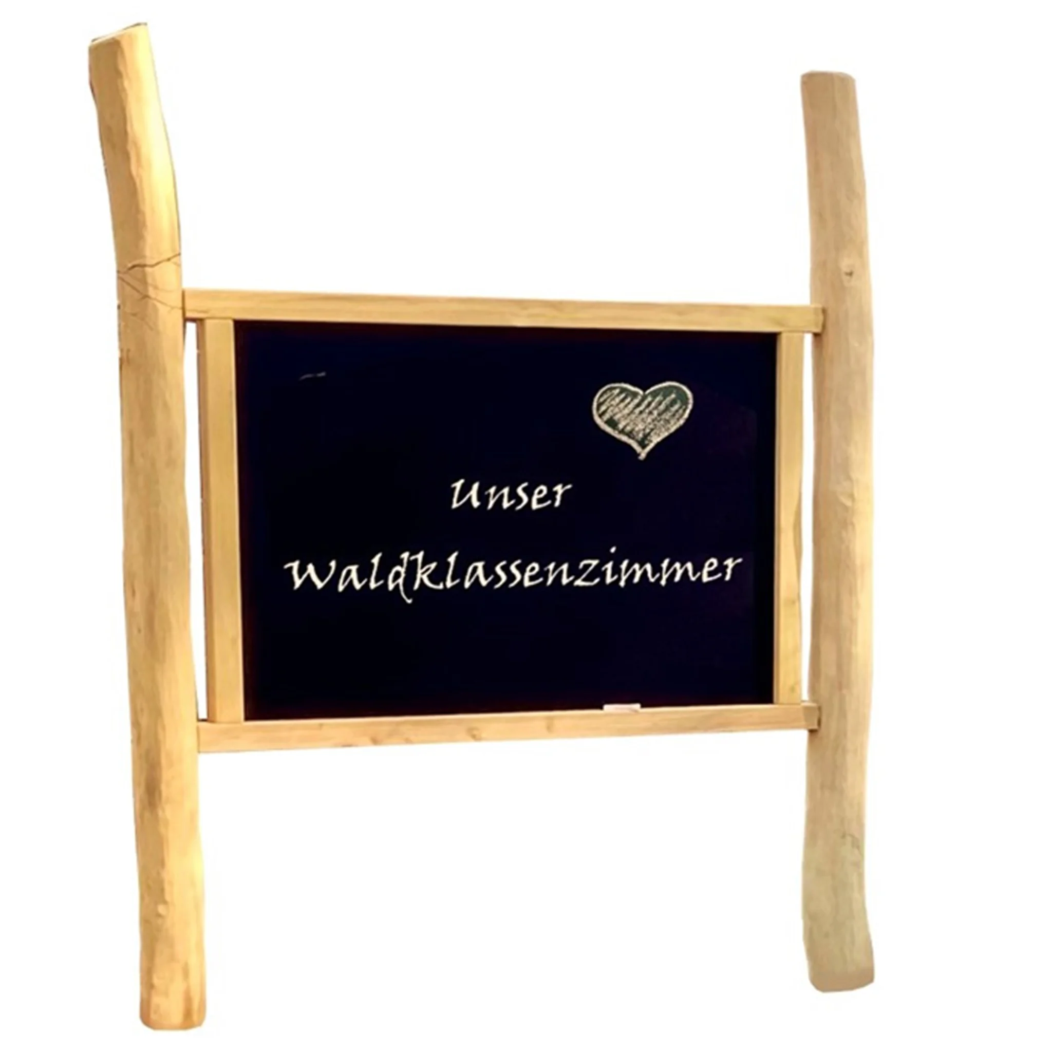 Schiefertafel, Holzrahmen, Schiefertafel, Waldklassenzimmer, Herzsymbol