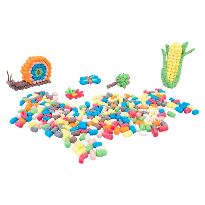 fimo, knete, figur, regenbogen, maiskolben