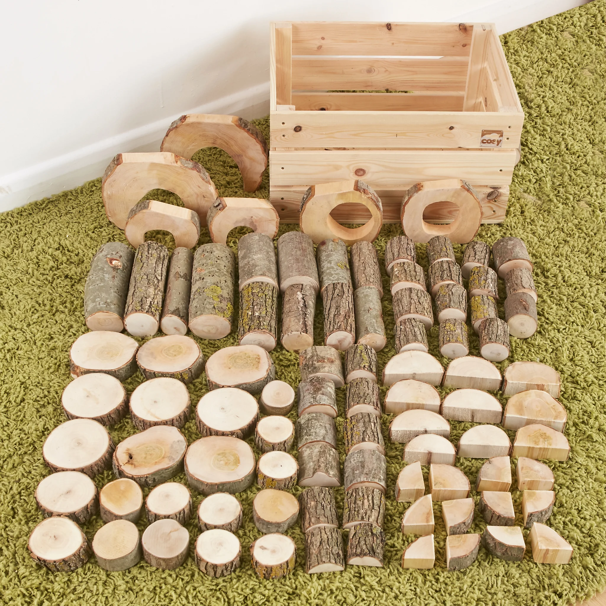 Constructa Holzkiste – 90-teiliges Set