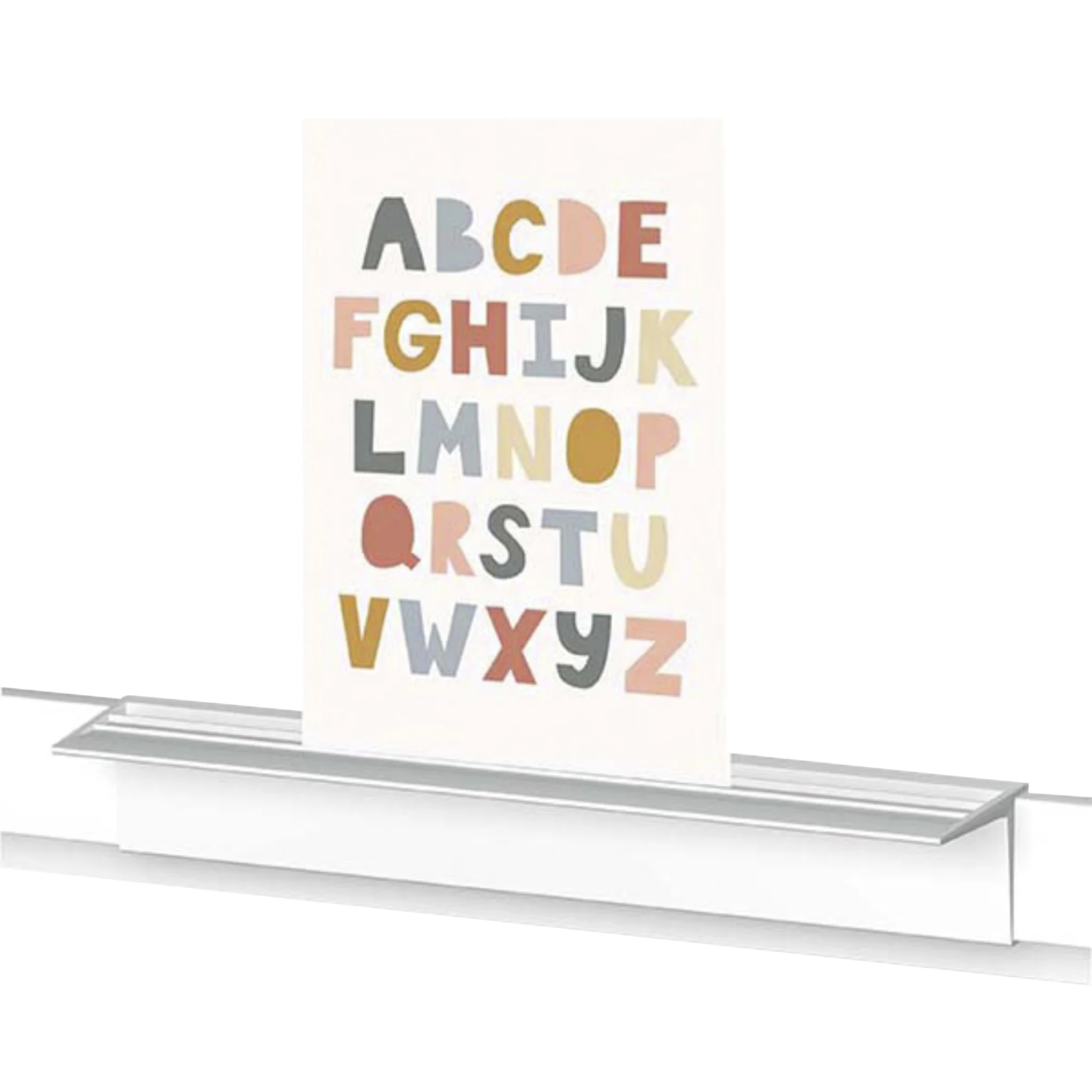 Alphabet-Poster, Buchstaben-Druck, Multicolor-Buchstaben, Wohnaccessoire, Poster