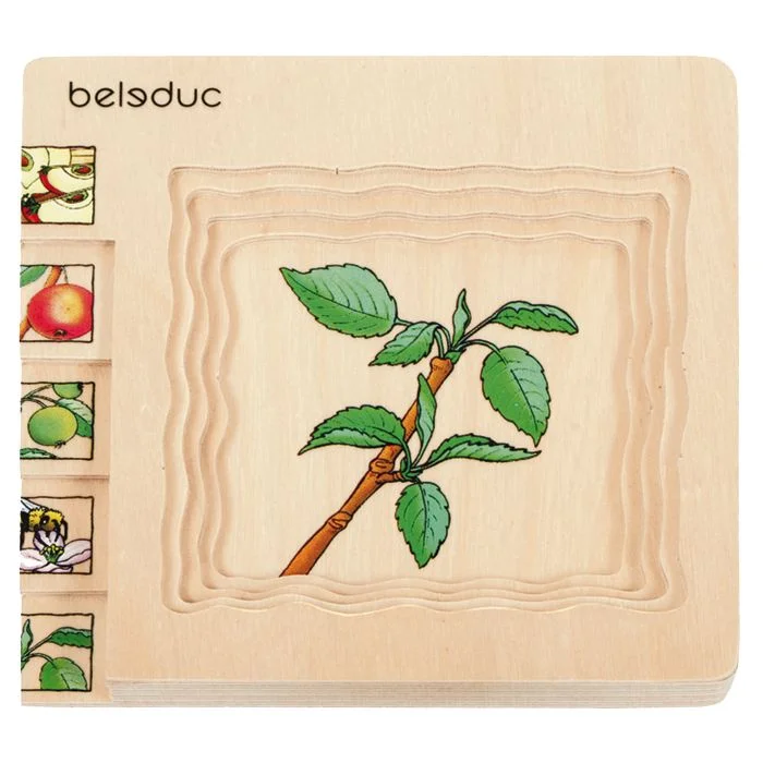 holzpuzzle, holzspielzeug, bauernhof, zweck puzzle, blattzweig