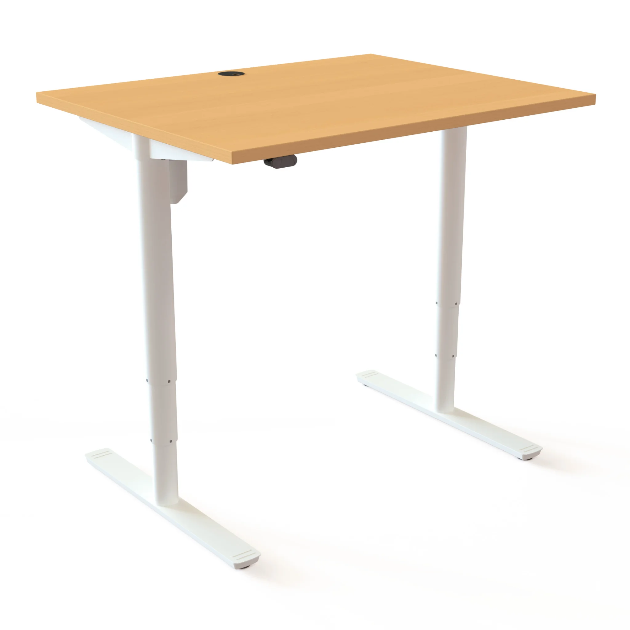 Stehpult, Schreibtisch, Holzoptik, Verstellbar, Metalltischfüße