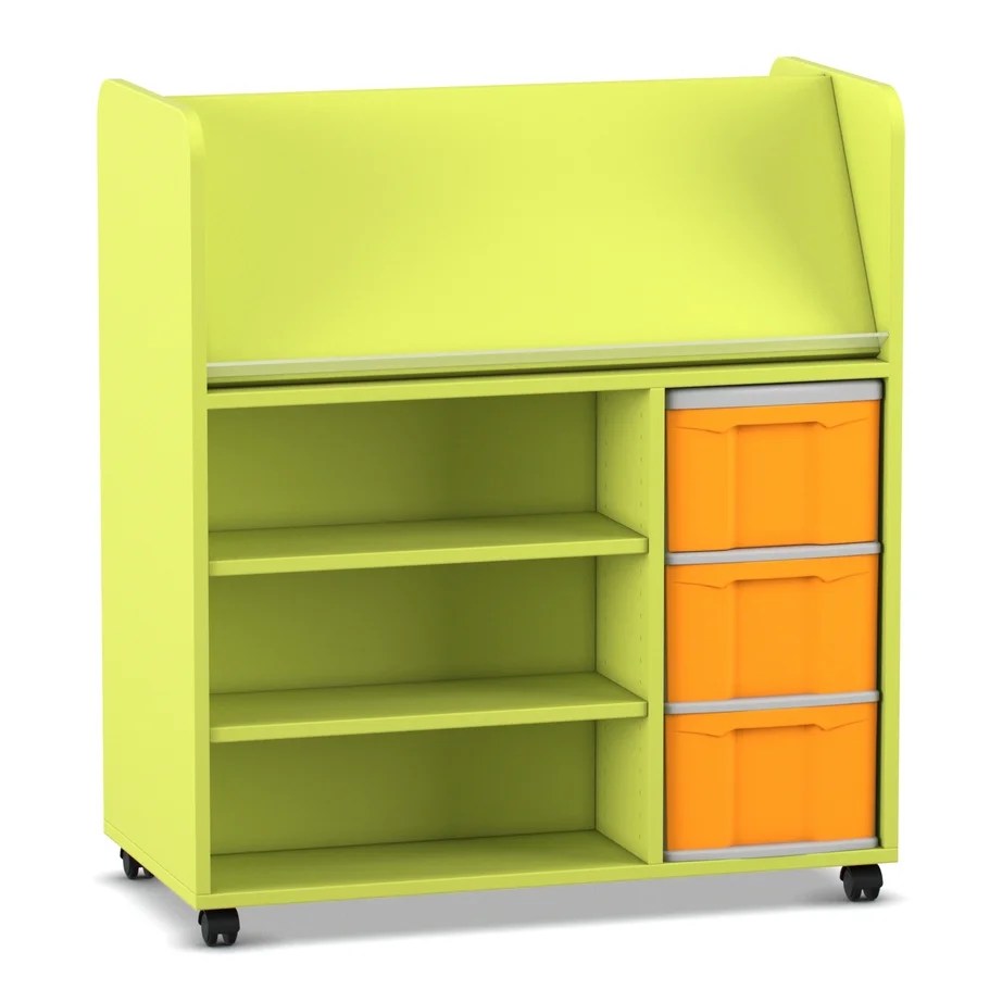 haushaltswagen, rollcontainer, regal, orange box, rollenwagen