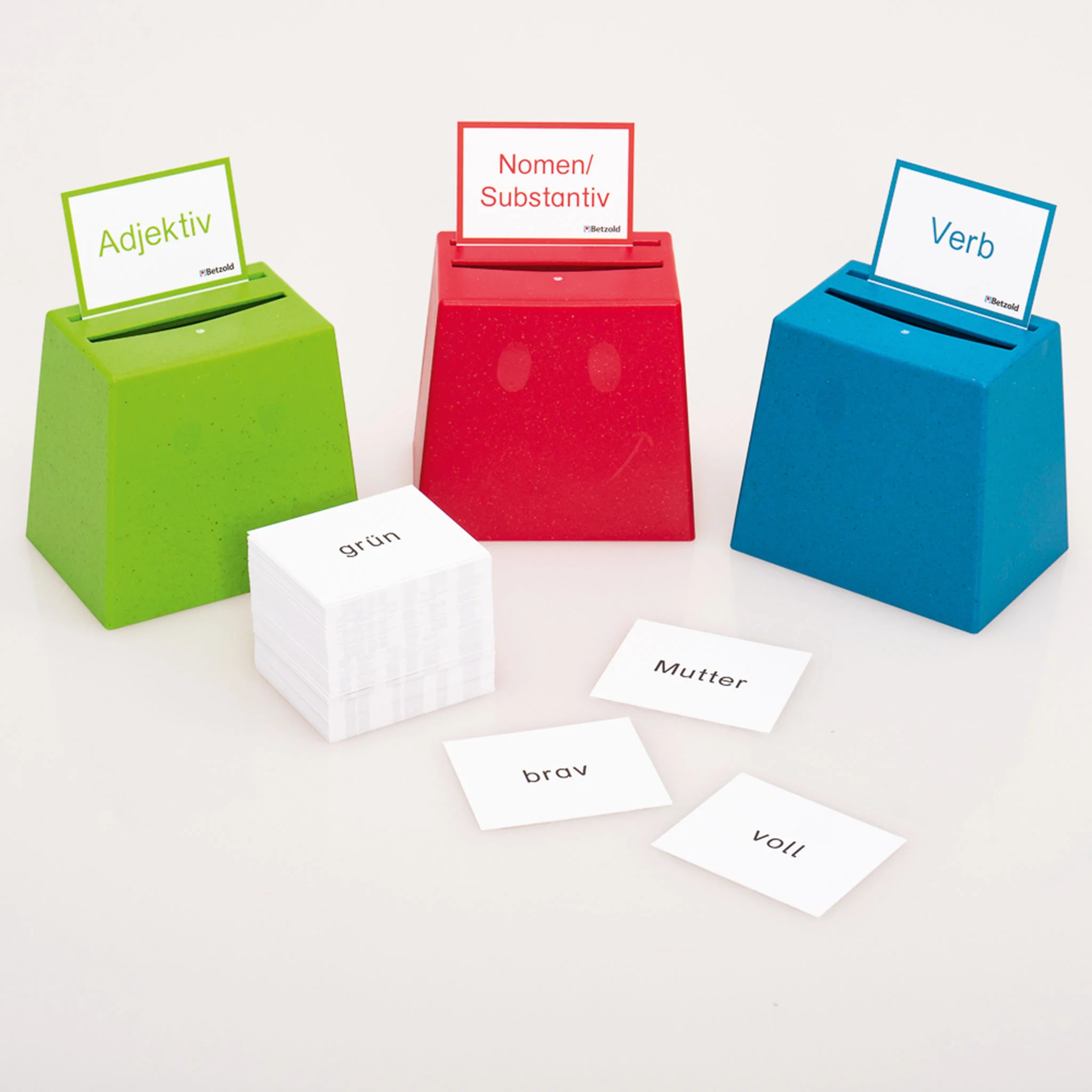 Farben, Wörterkarten, Sortierspiele, Grammatik, Praxisspiel