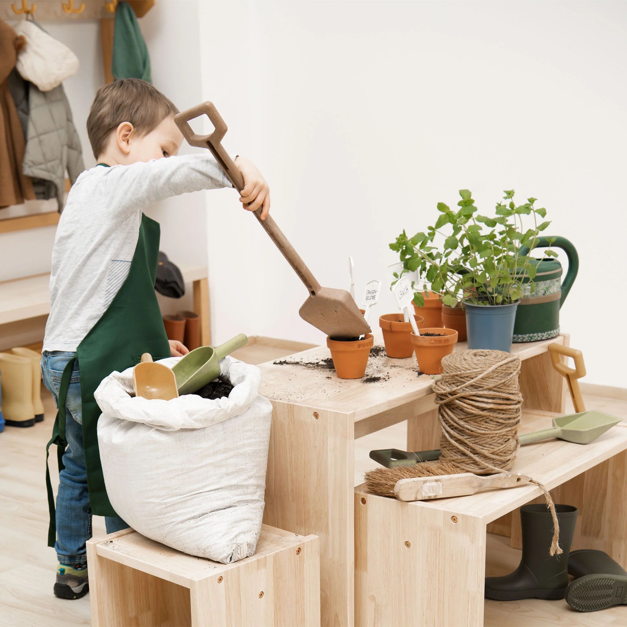 Gartenwerkzeug, Gartenarbeit, Töpferset, Pflanzenpflege, Kinderwerkzeugset