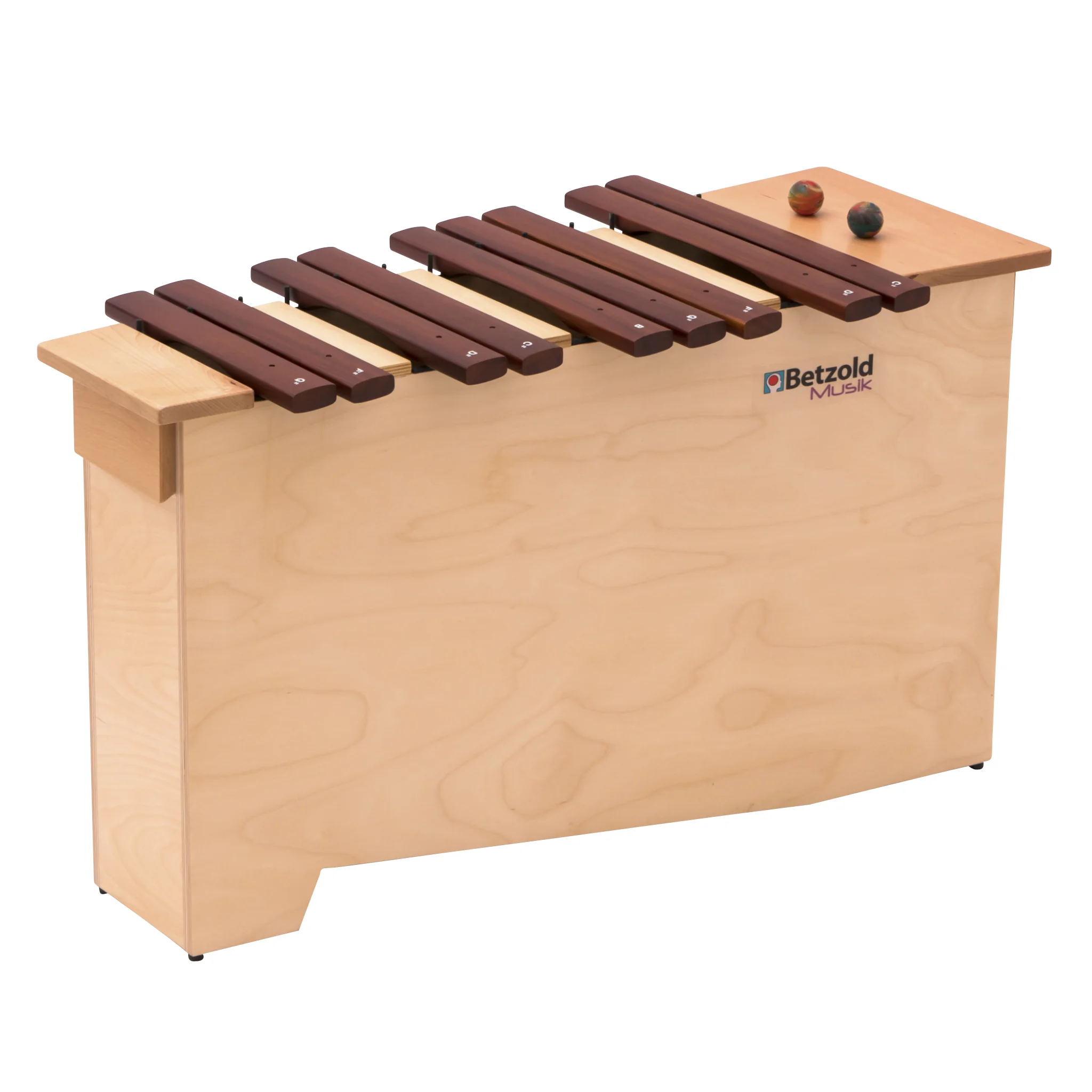 Holz Xylophon, Xylophon, Musikinstrument, Holzplatte, Rosenholzfarbige Balken