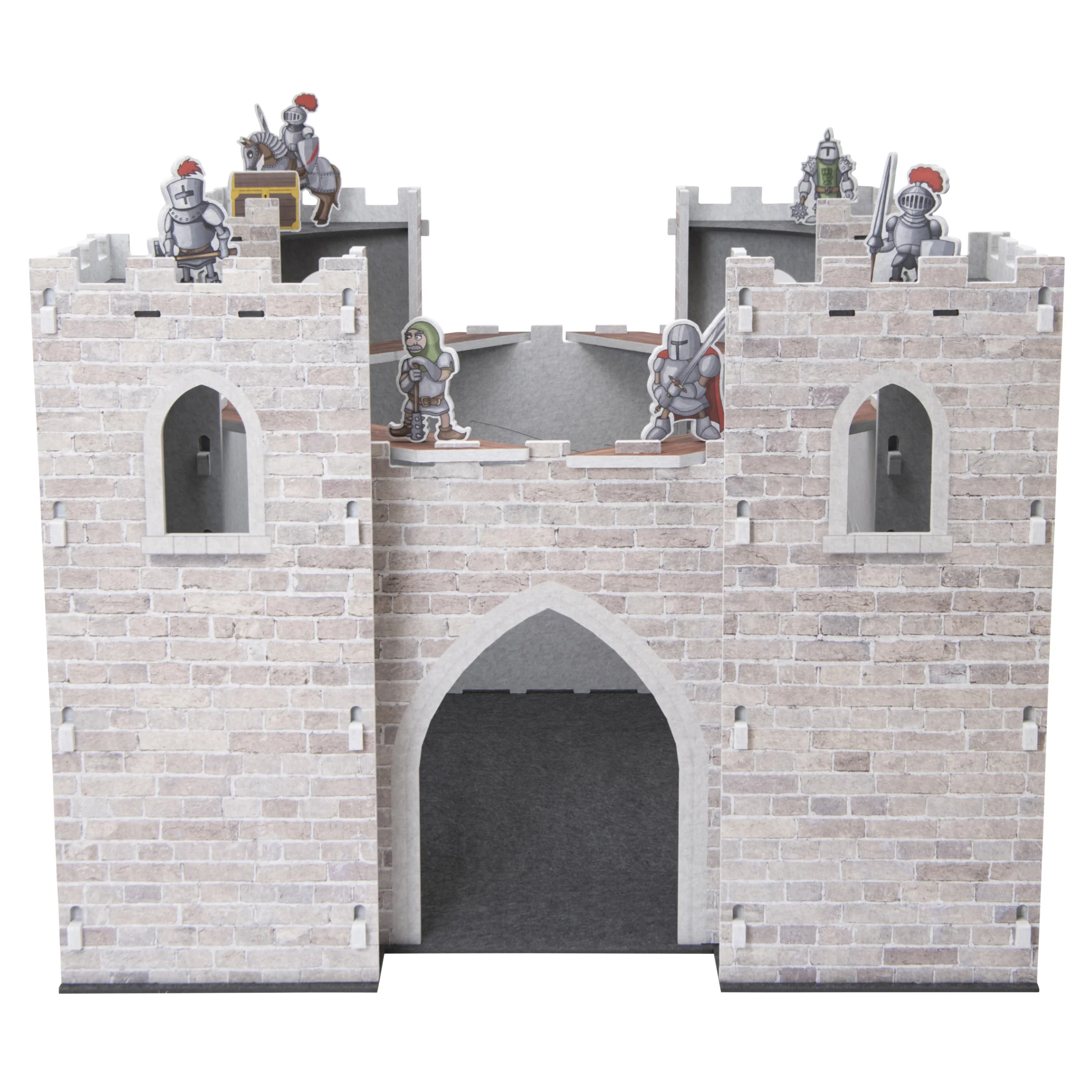 Kastenturm, Steinmauer, Burgtor, Mittelalter, Krieger