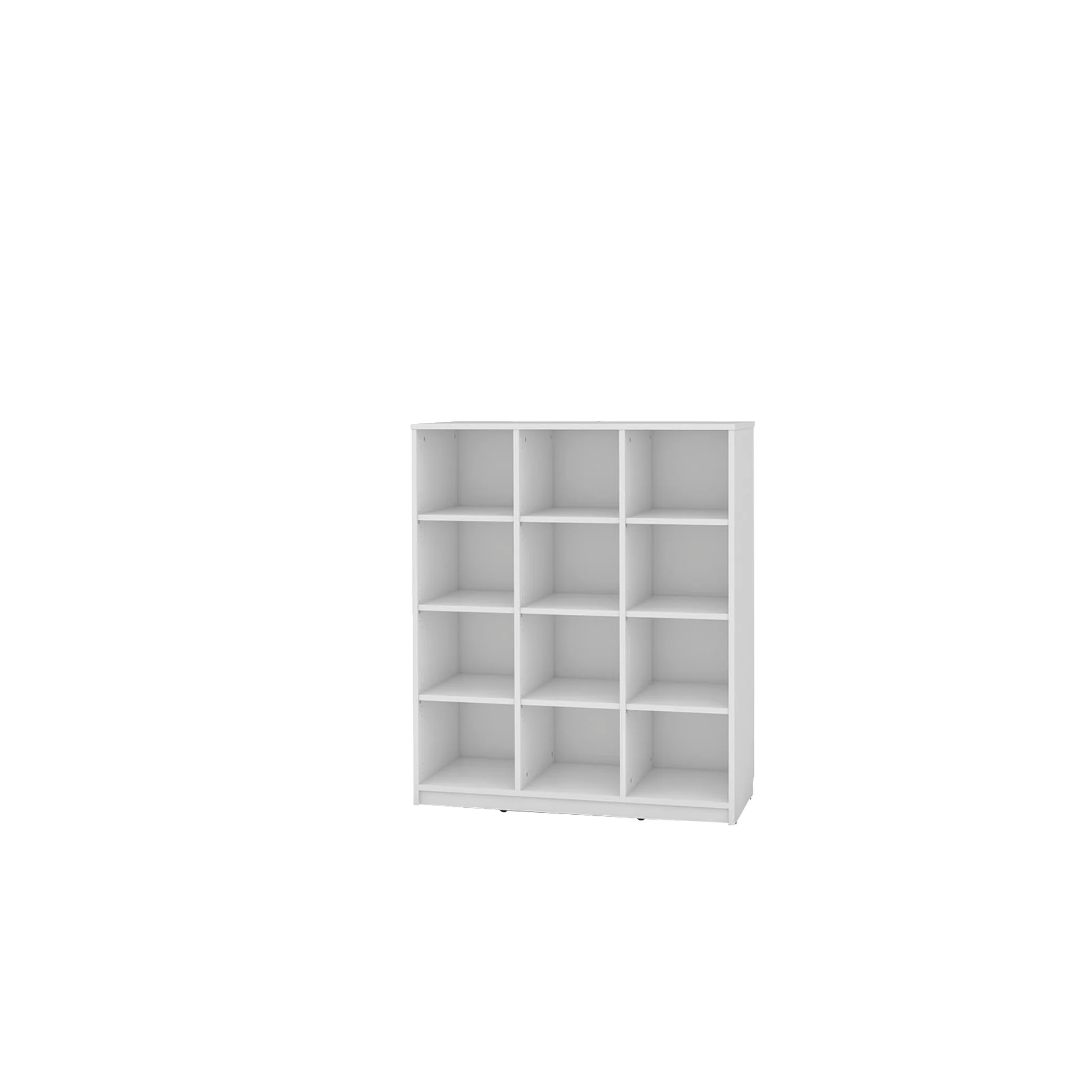 regal, schrank, 3x3-fächer, weiß, möbel