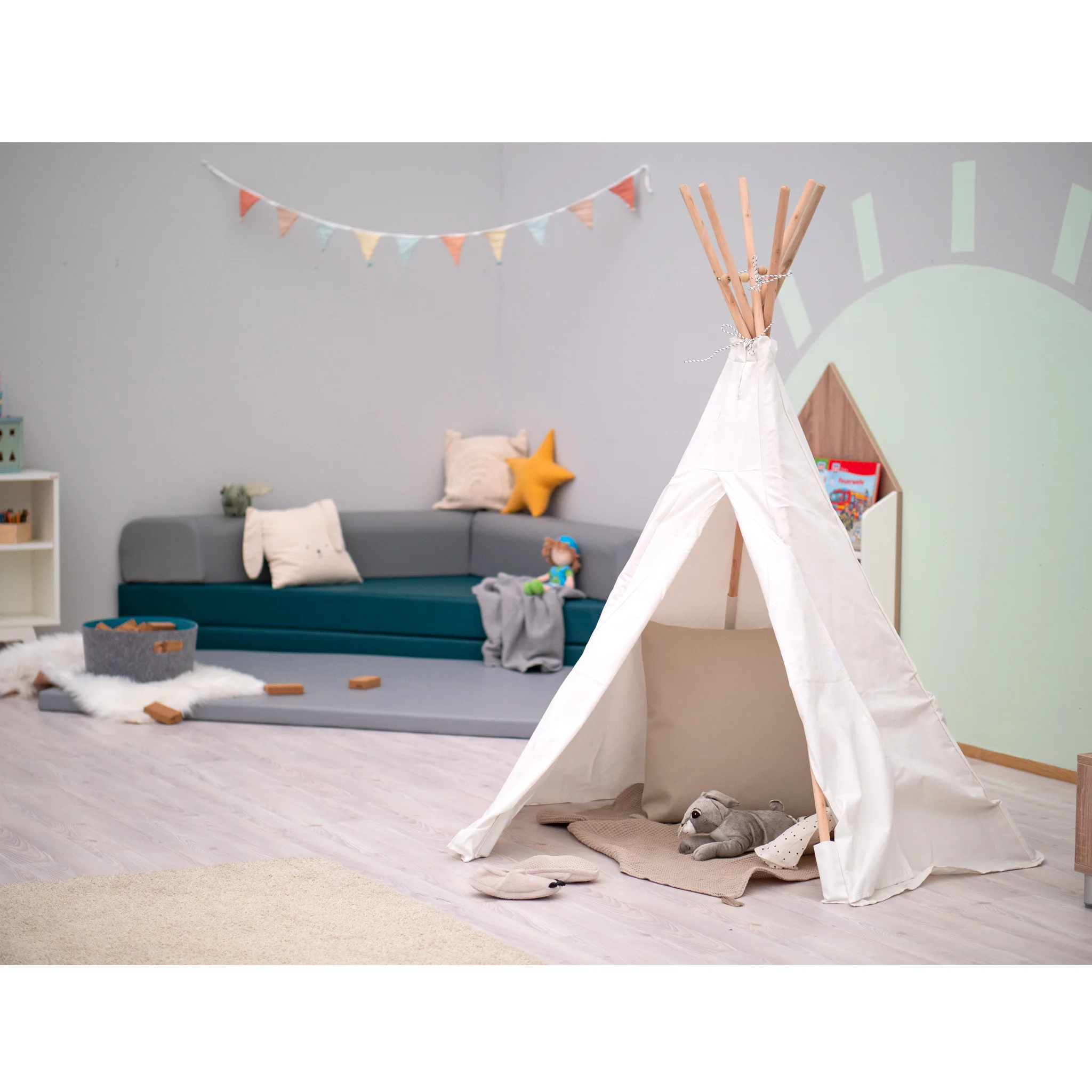 kids, tent, teepee, playroom, soft toys