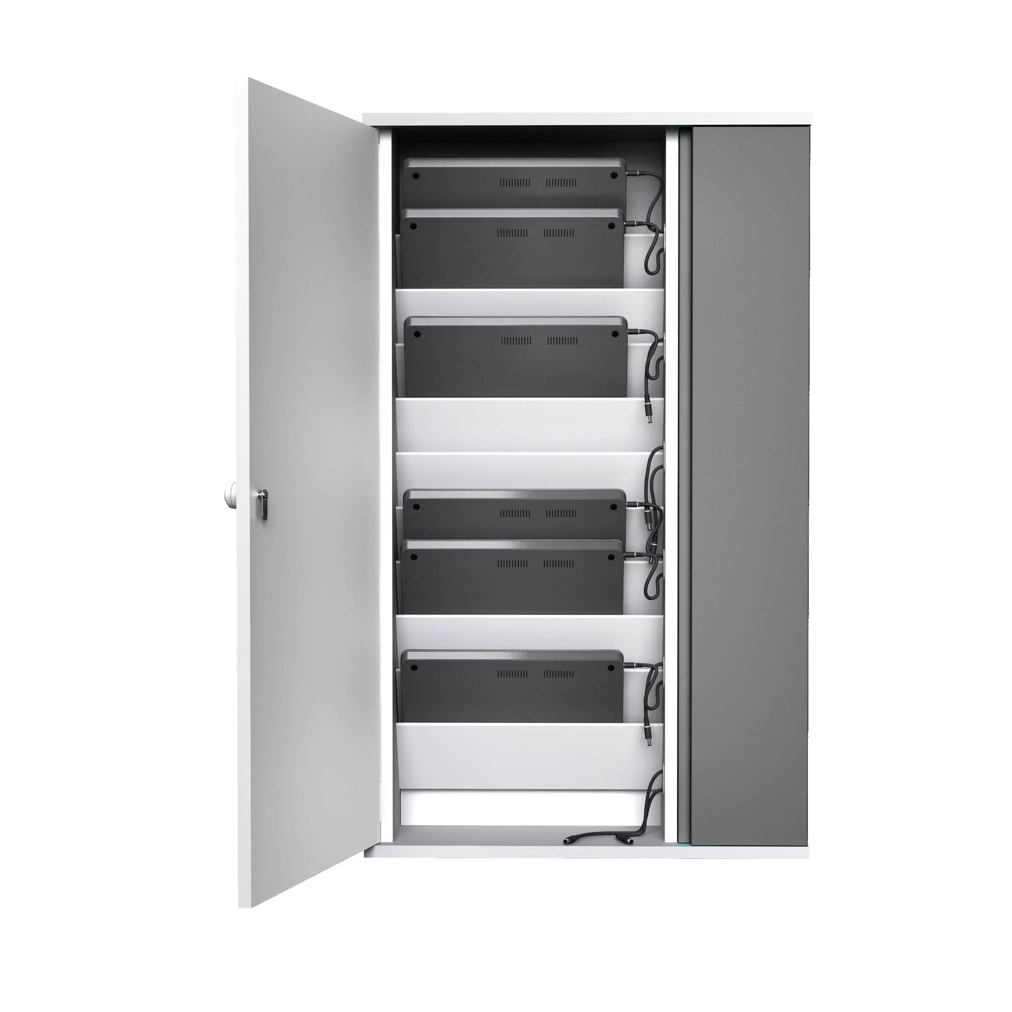 Serverrack, Equipment, Schrank, Stromkabel, Metallic