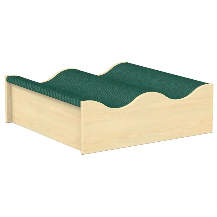 Podest Doppelwelle, Podeste für den Kindergarten, 24 cm