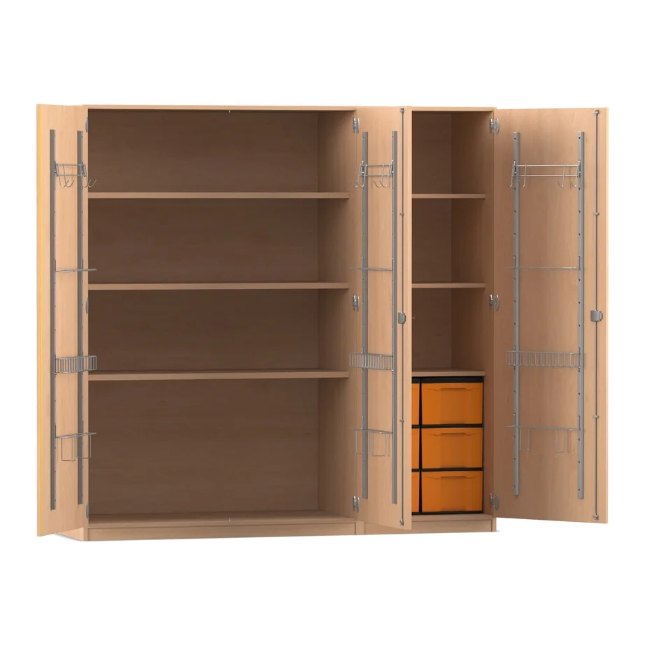 Musikschrank 4, Breite: 190,5 cm, Buche hell