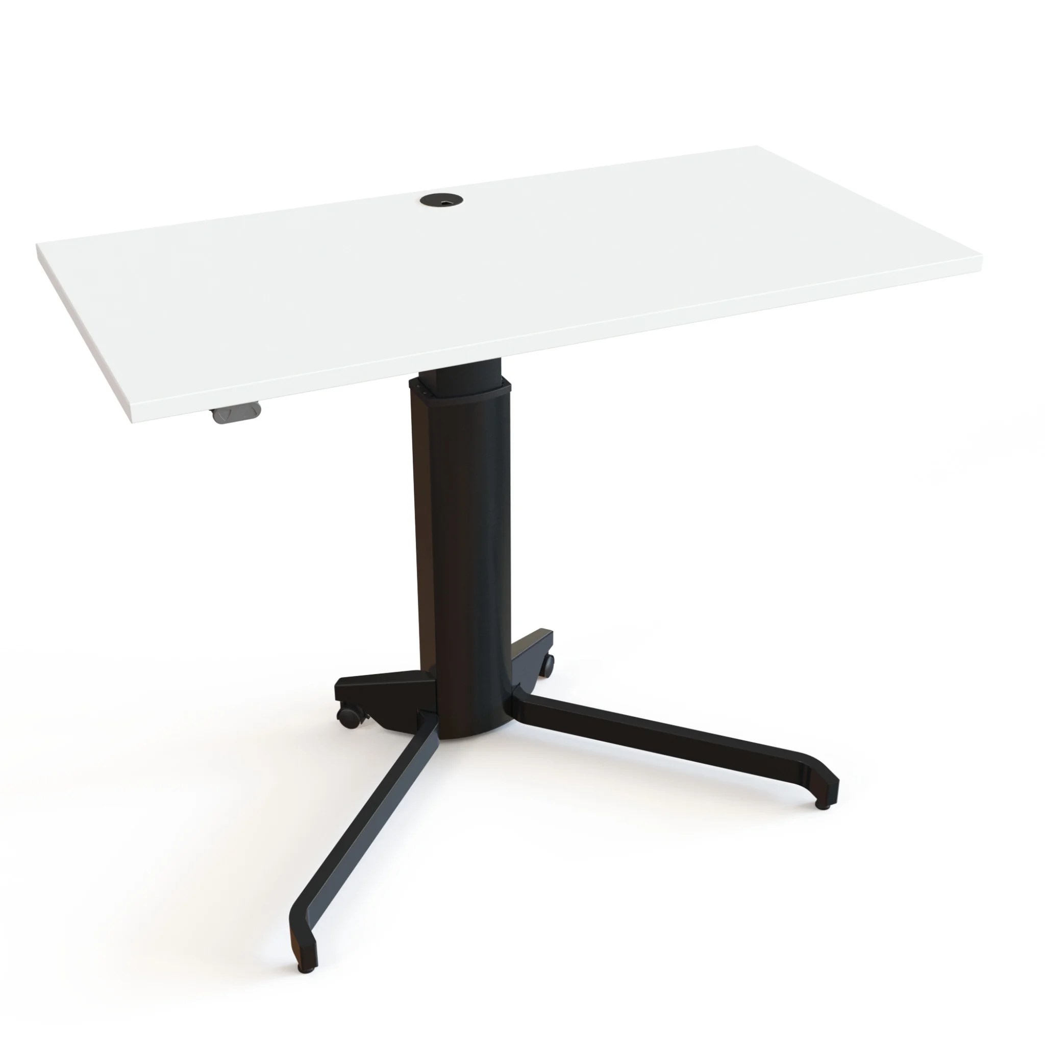 Schreibtisch, Arbeitsplatte, Tischplatte, Tischbein, Rolluntergestell