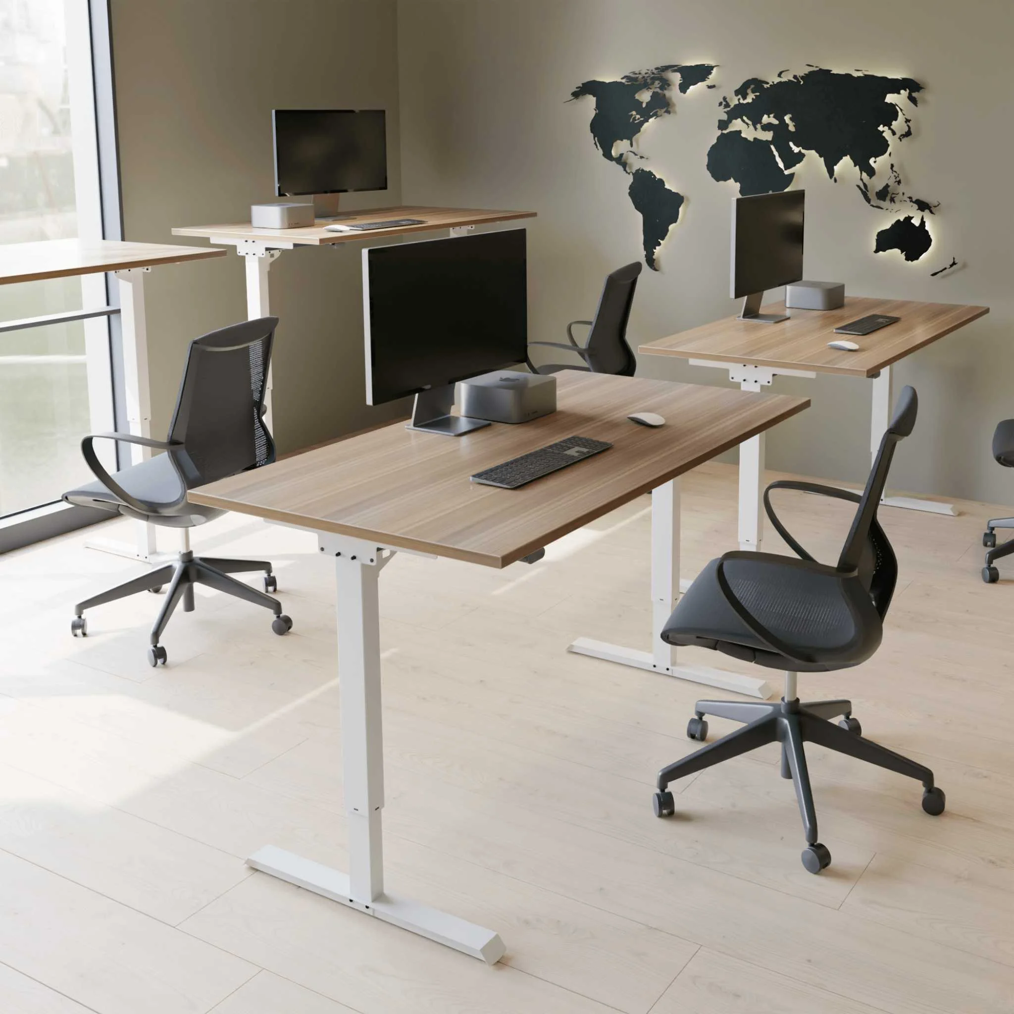 Schreibtisch, Arbeitsplatz, Computerarbeitsplatz, Monitor, Stuhl