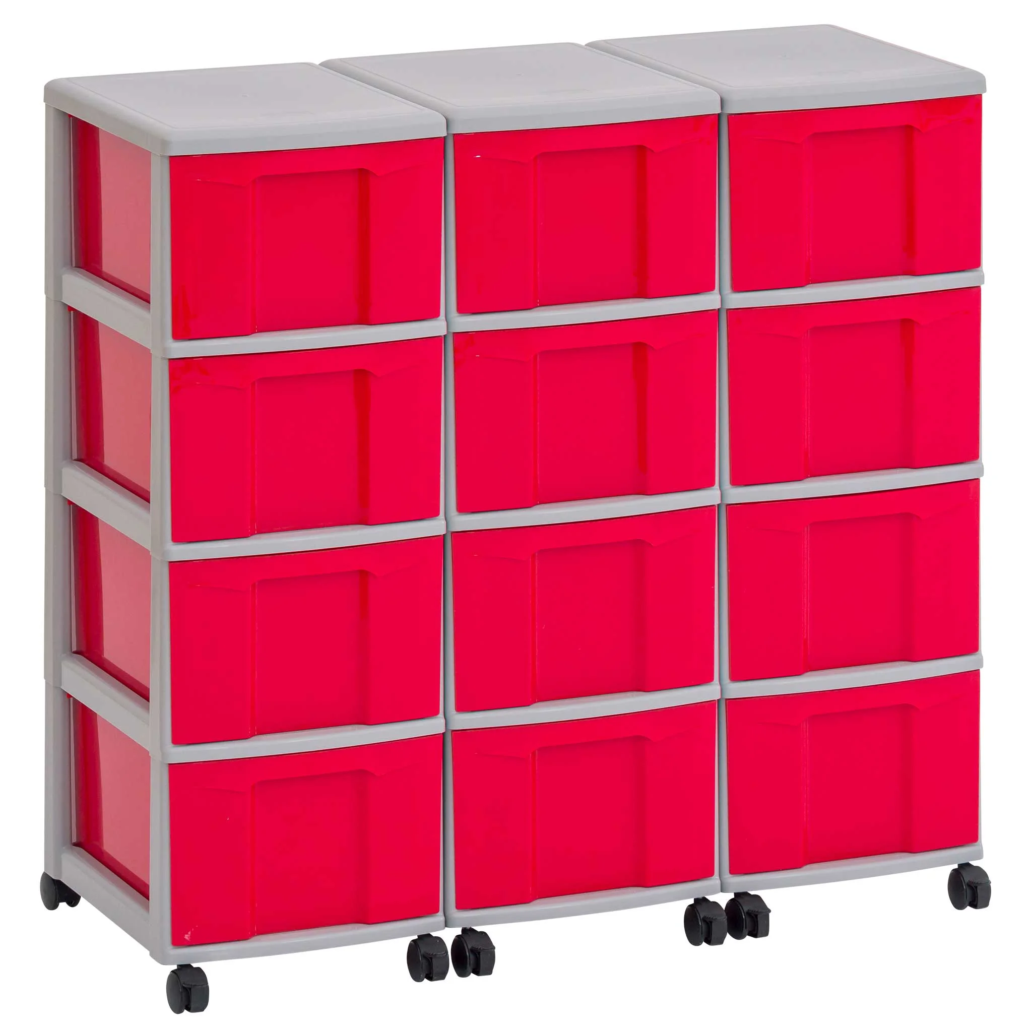 speicher, trolley, Plastikbehälter, pink, Räder