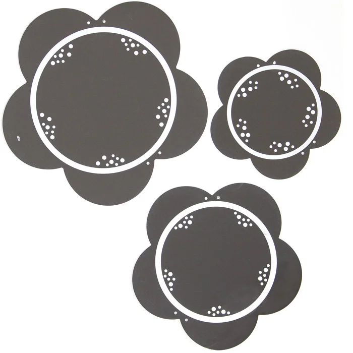 Blume, Dekor, Wandaufkleber, Ausschnitt, Kreis Muster